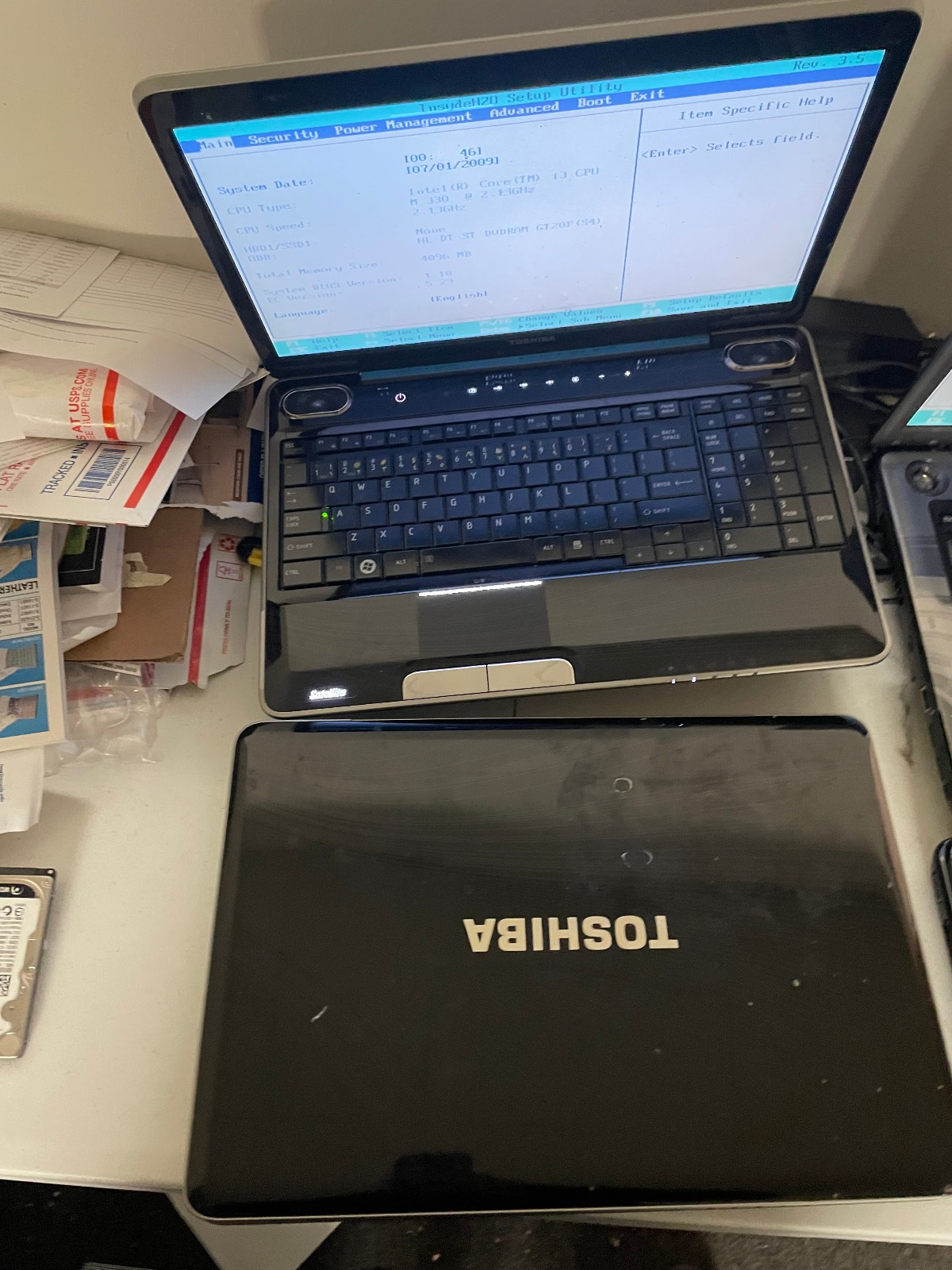 lot 4 Toshiba Satellite (2) A305, (2) A505 Laptops – Parts/Repair Wholesale