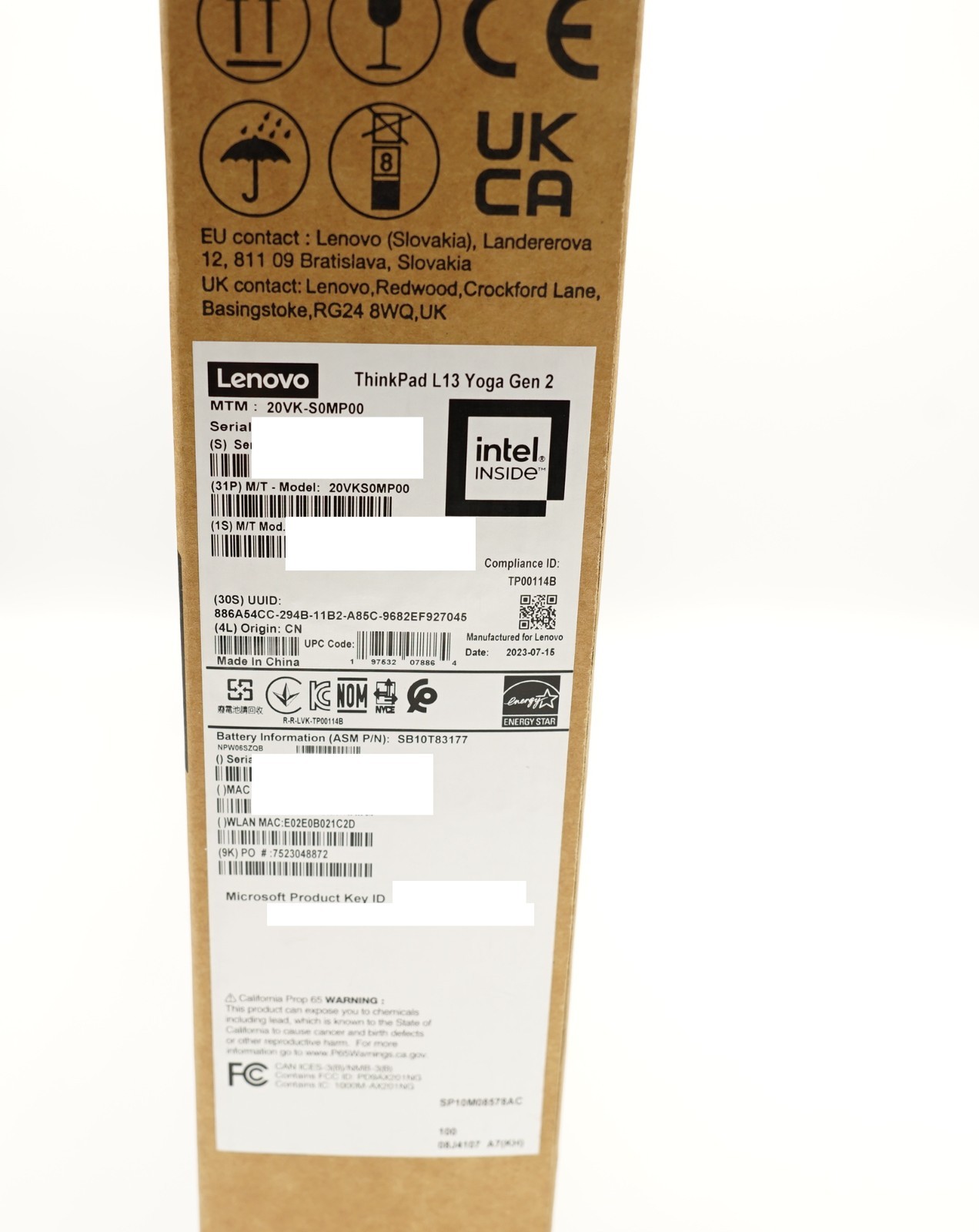 NEW Lenovo L13 Yoga Gen 2 Type 20VK Laptop Computer i7 16GB RAM 512 SSD Win11 Pr