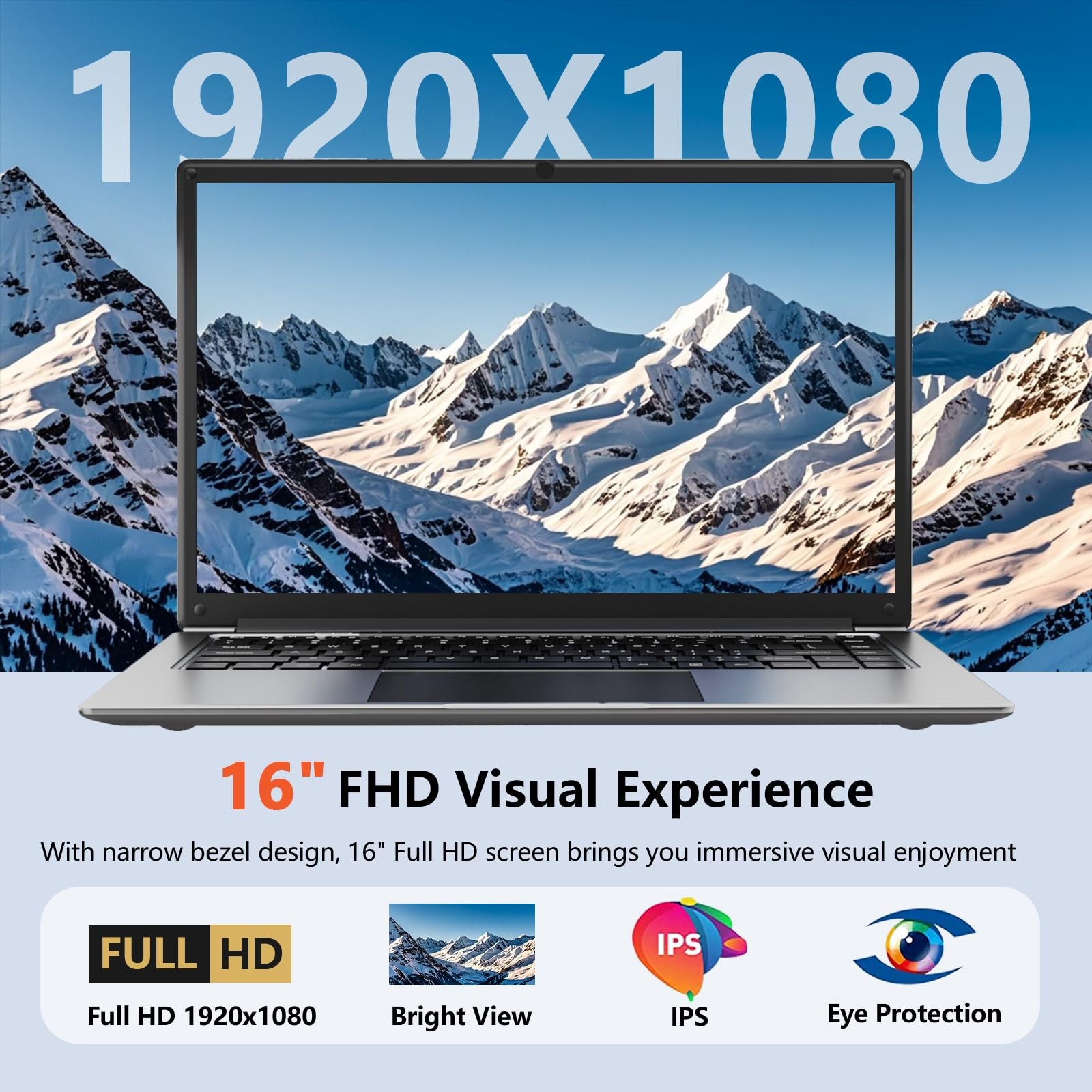 15.6 inch Laptop Computer,Celeron N3450,4GB RAM and 192GB SSD,Windows 11 Lapt…