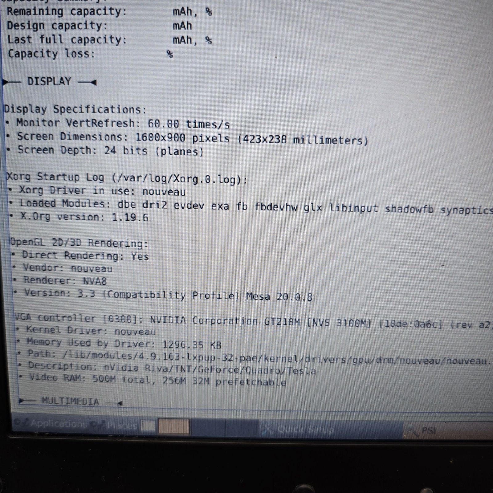HP EliteBook 8440p i5-M520 2.40GHz 1600×900 3GB RAM FOR PARTS No Charger