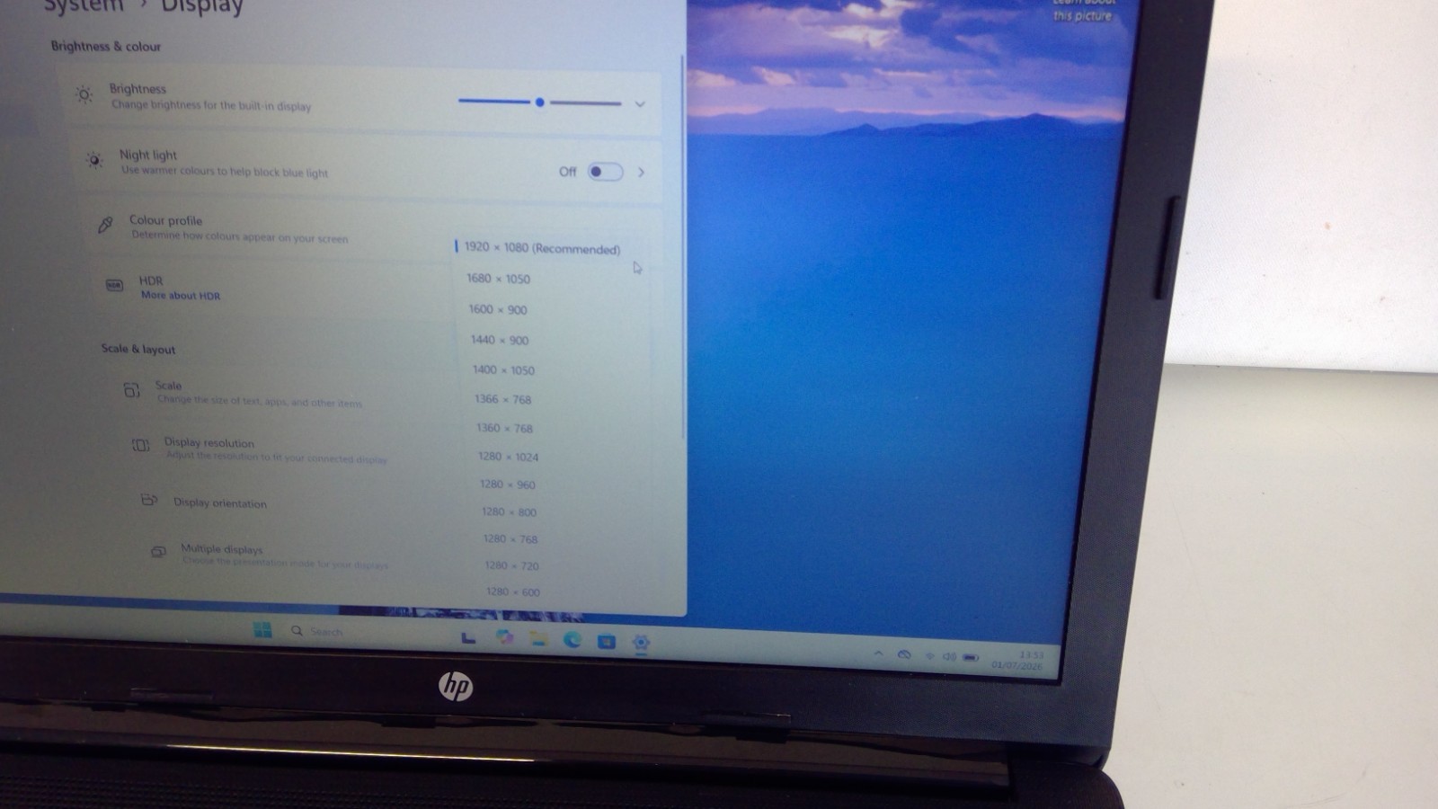 HP 15-DA0XXX LAPTOP INTEL(R) CELERON(R) N4000 8GB 240GB SSD – FAULTY KEYBORD
