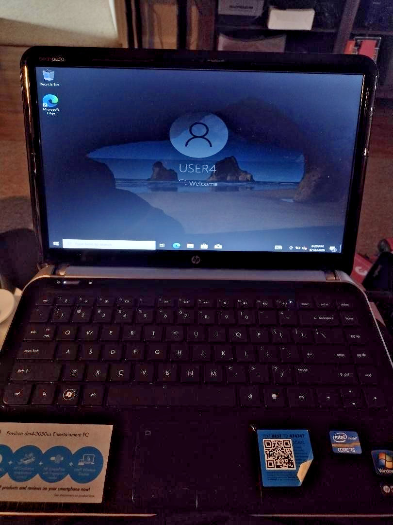 HP Pavilion dm4 14″ Laptop Intel Core i5-2nd gen 6GB RAM NO HDD NO OS Boots Bios
