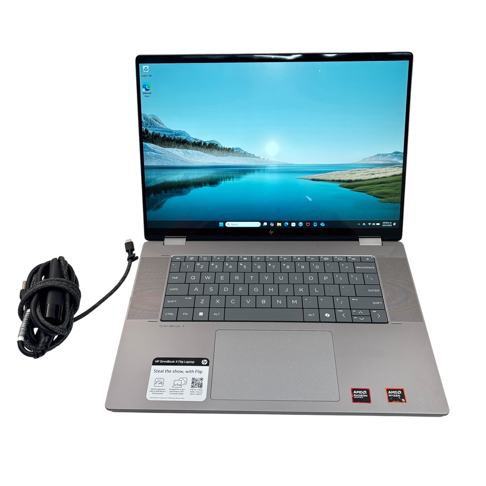 HP OmniBook X Flip 16-be0003dx Win 11 Ryzen 3.2GHz 8GB RAM 512GB SSD 16″