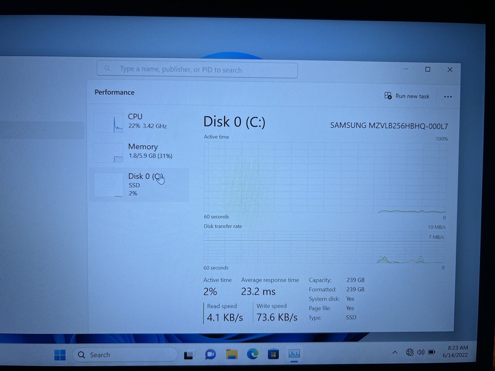 ThinkPad T495 Ryzen 5 3500U 2.10GHz 8GB RAM 256GB SSD Radeon Vega 8 Windows 11