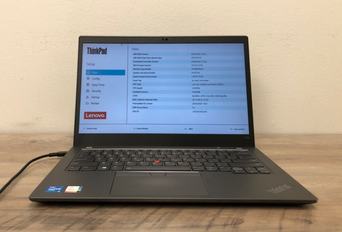 Lenovo ThinkPad T14s Gen 2 Intel Core i55-1145G7 |20WM005GUS-Touch |
