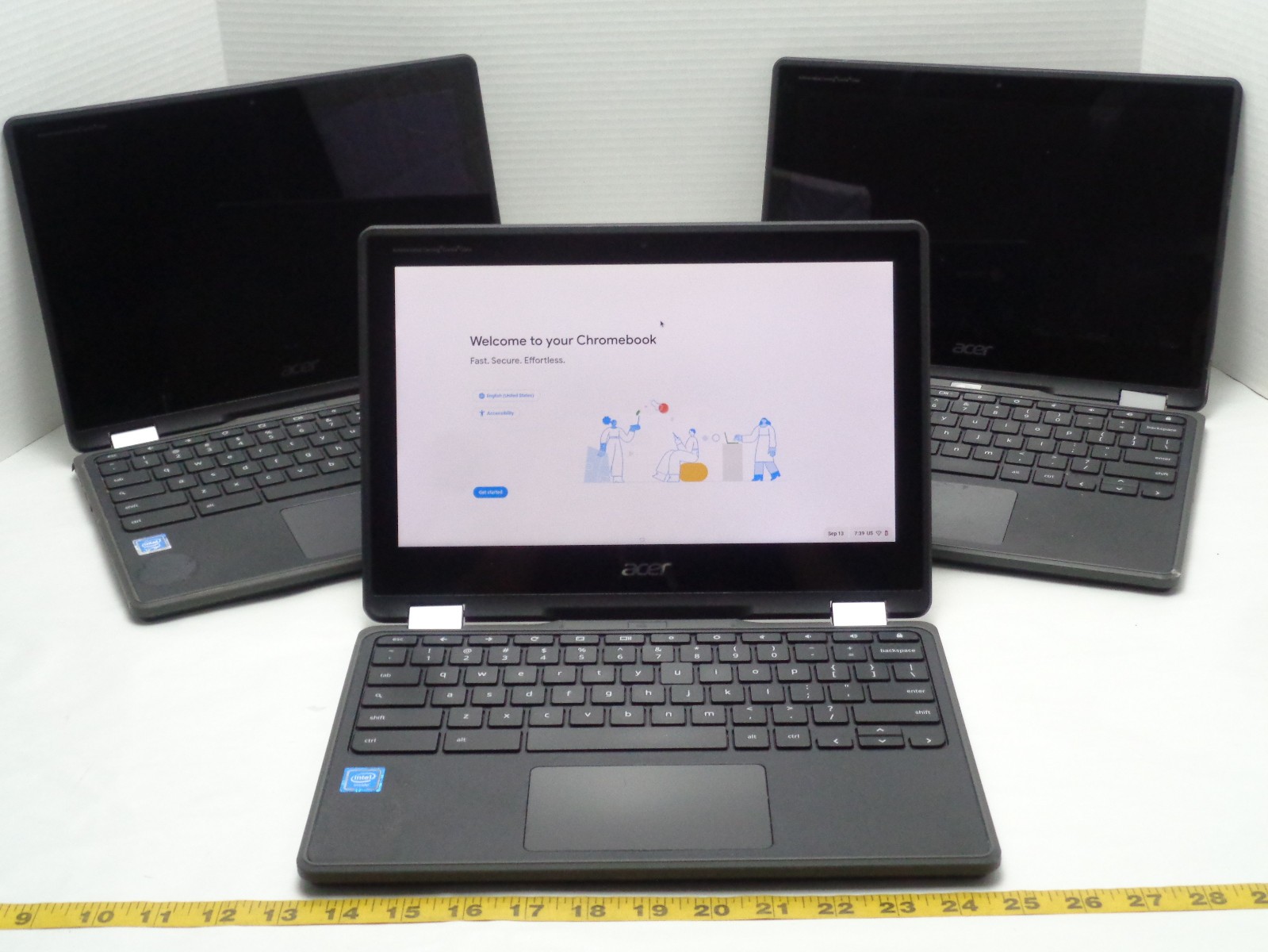 Lot of 3 Acer Chromebook Spin 11 Laptop Computers Touchscreen 2-in1 PARTS AS IS