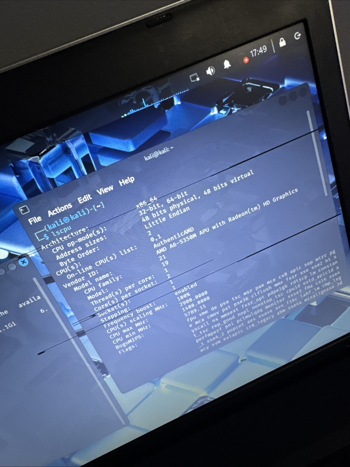 Lenovo ThinkPad E545 Laptop AMD A6-5350M 8GB Ram NO HDD NO BATTERY READ SCRN DMG