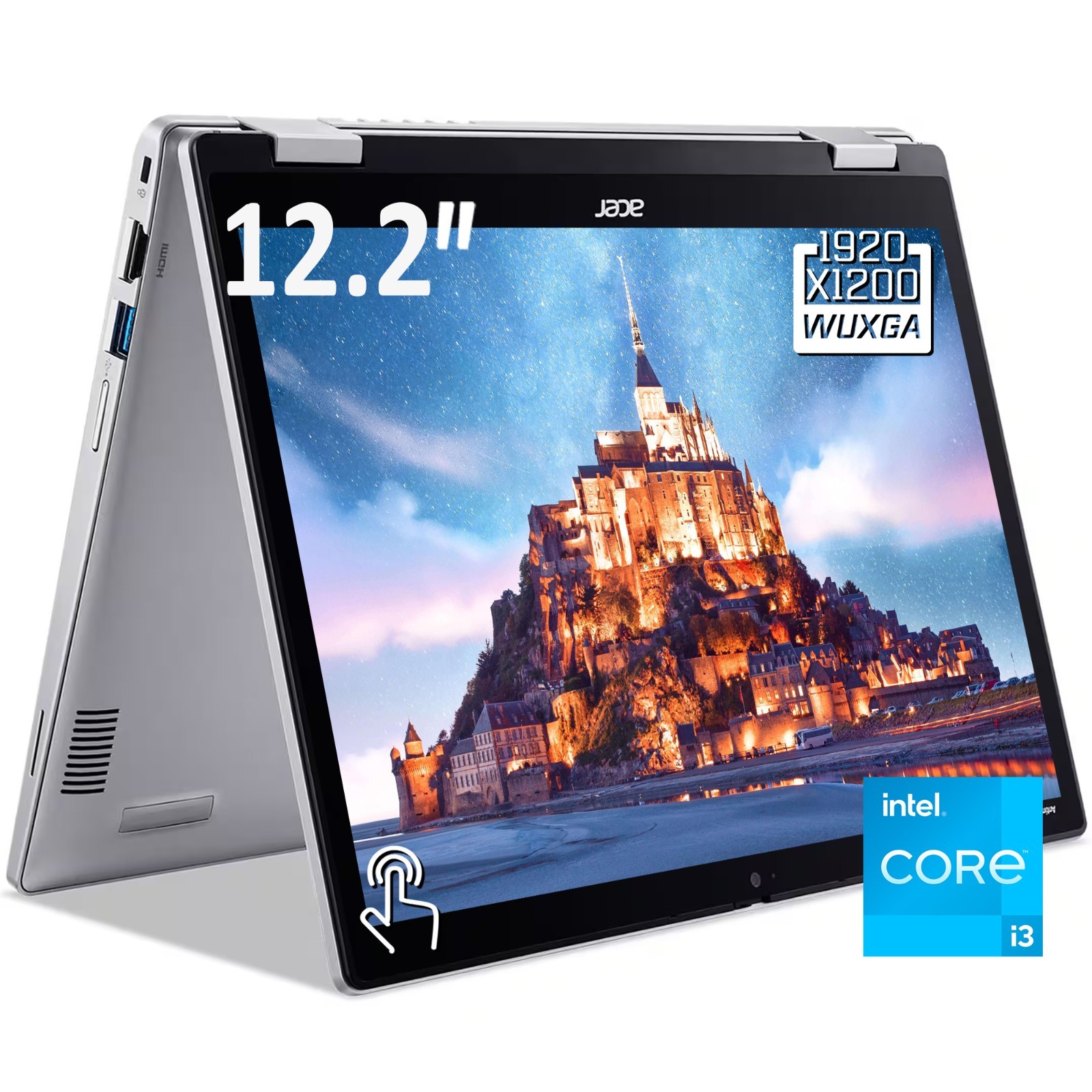 Acer Chromebook Spin 312 2-in-1 12.2″ FHD+ Touch Laptop Intel Core i3-N305 128GB