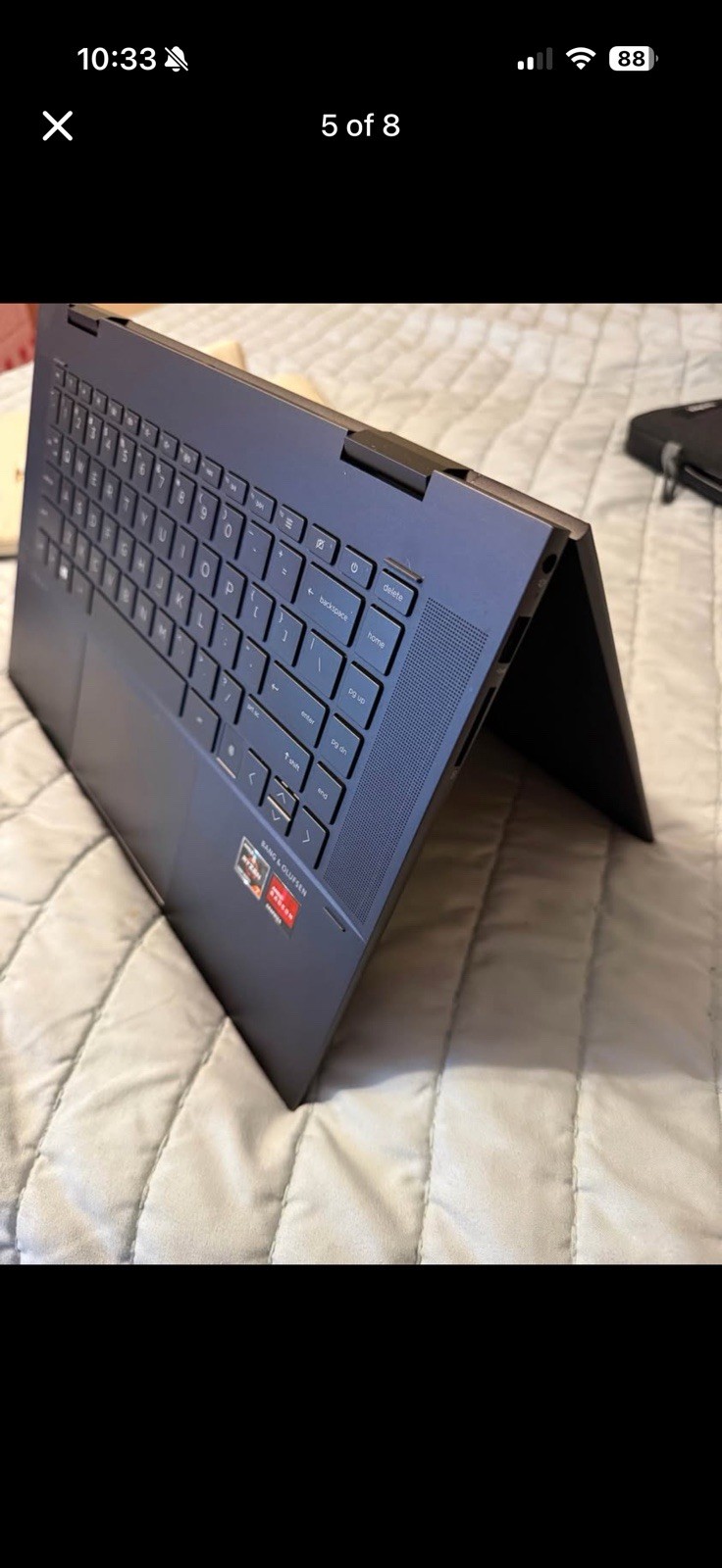 HP Envy X360 15-EE1083CL Laptop AMD Ryzen 7, 5700U, 512GB, 16GB RAM, No OS