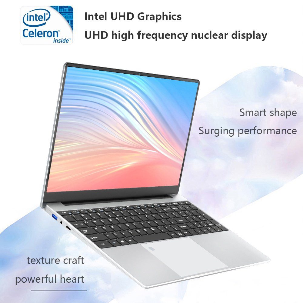 Yepbook 15.6In Laptop,8Gb RAM, 512GB SSD, Intel Celeron N5095, Cooling System,Fi