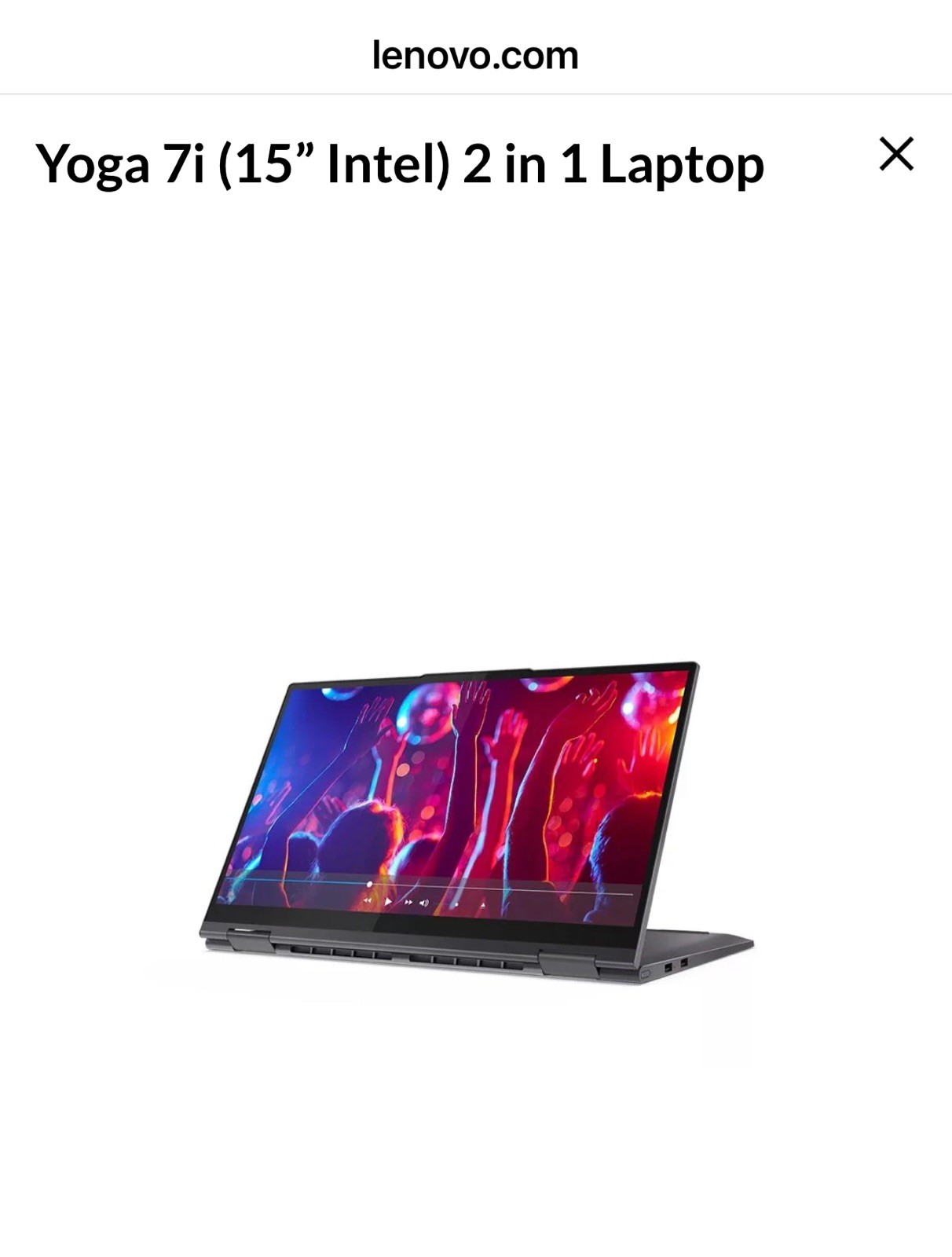 Lenovo Yoga 7 15” – Intel i7 | 16GB RAM | 1TB SSD | Touchscreen with pen