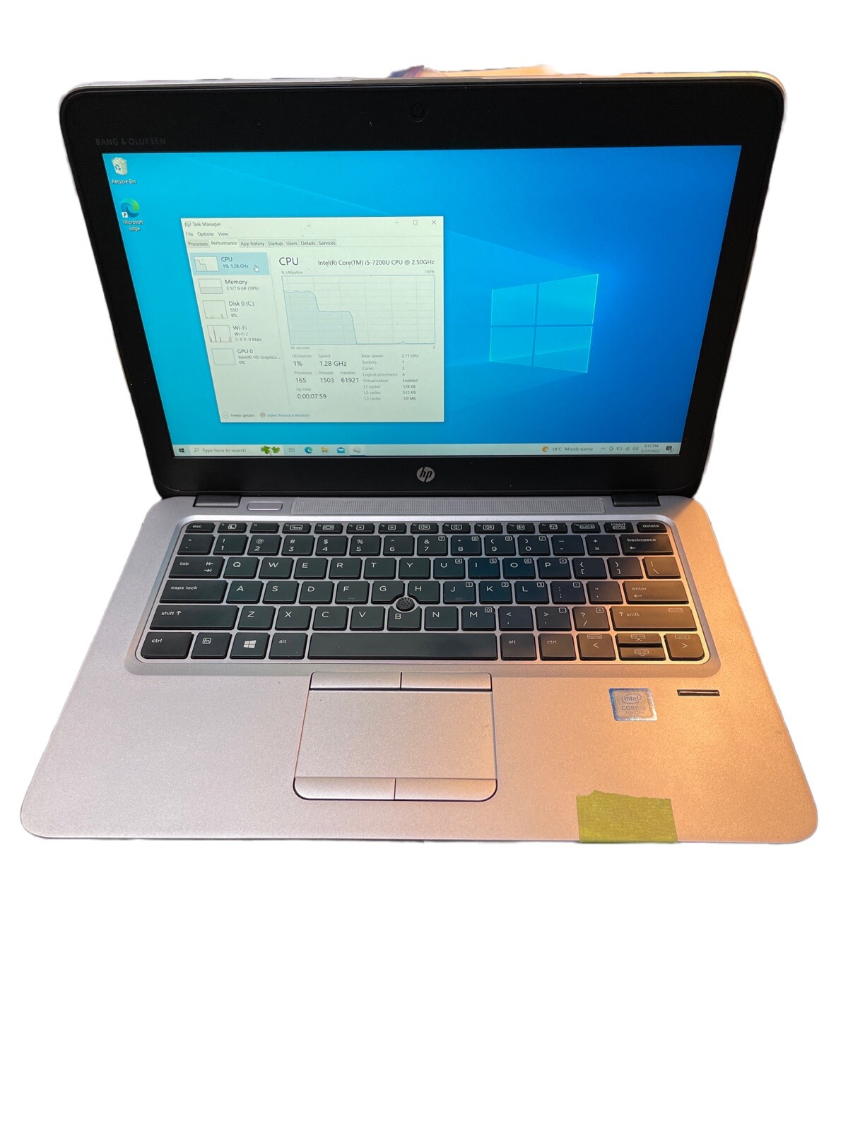 HP EliteBook 820 G4 i5 7200U (No SSD,RAM Battery)