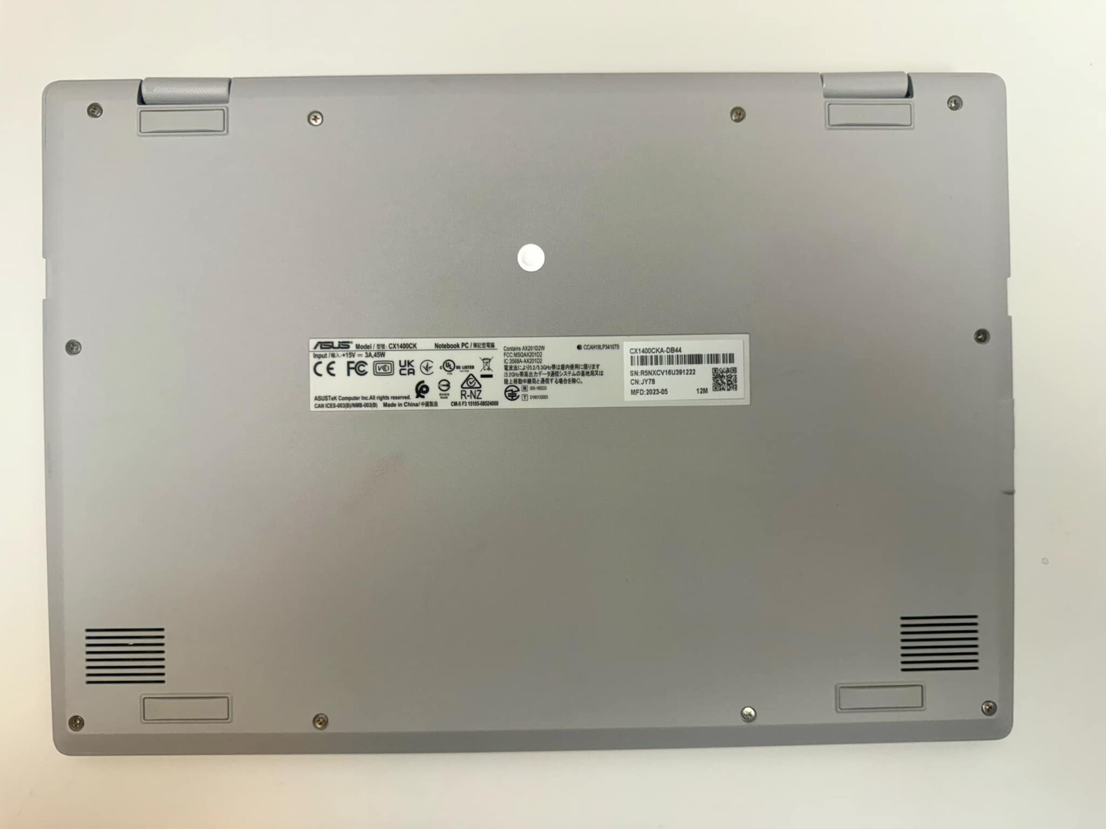 Asus Chromebook CX1 14″ Celeron N3350 4GB 64GB eMMC Chrome OS CX1400CNA-DS44