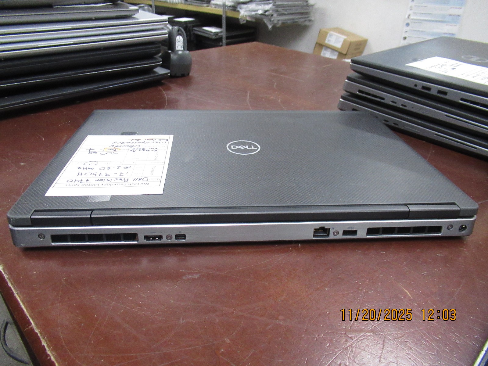 Dell Precision 7740 17.3″ 2.60GHz i7-9750H 32GB 500GB M2SSD WX 3200 Laptop w/ AC