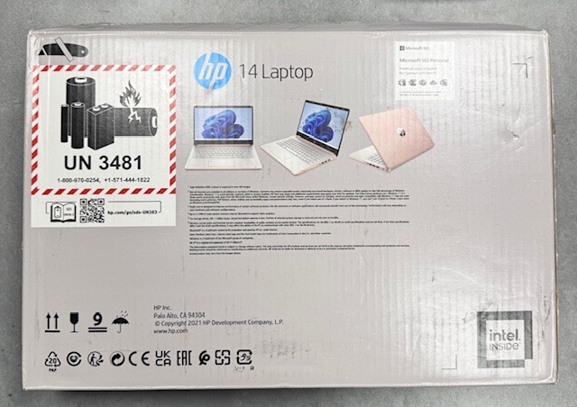 HP 14-dq0054dx 14″ (64GB eMMC, Intel Celeron N, 2.60GHz, 4GB) Laptop – Rose Gold