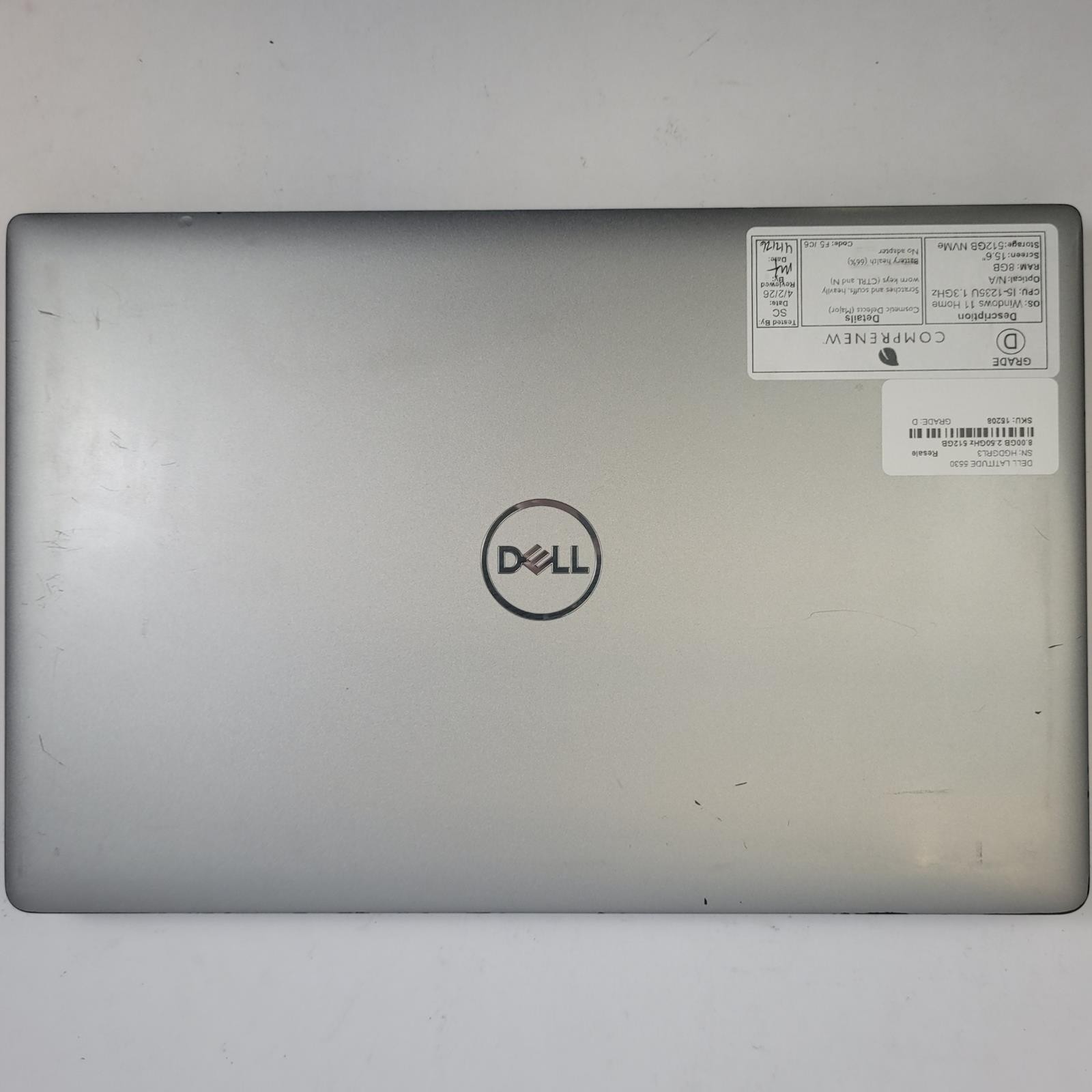 DELL LATITUDE 5530 Windows 11 Home Core i5 1235U 8GB RAM 512GB NVME | Grade D
