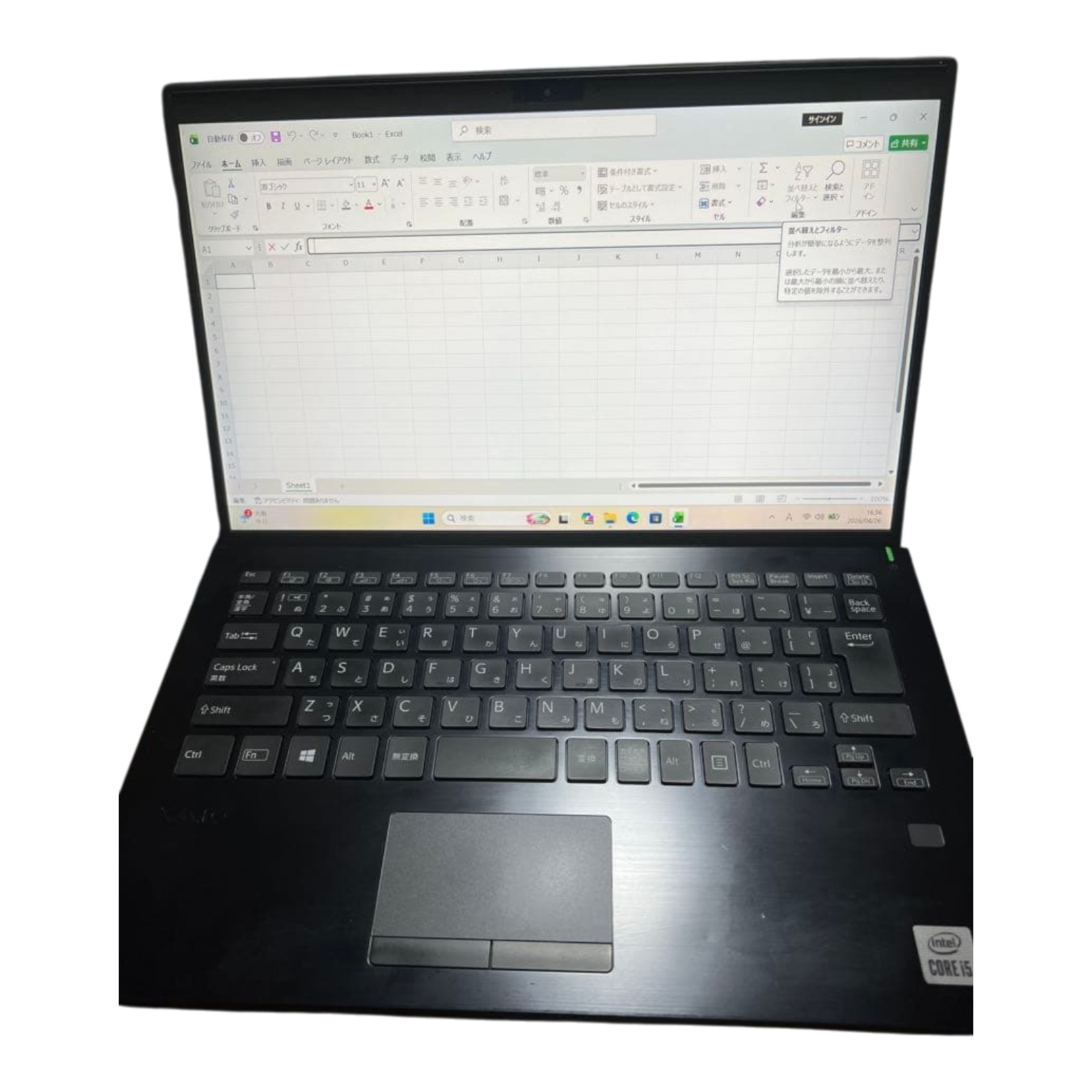 VAIO Pro PK VJPK13C12N i5-1035G1 8GB SSD 256GB 14.0″ FHD Win 11 Pro used