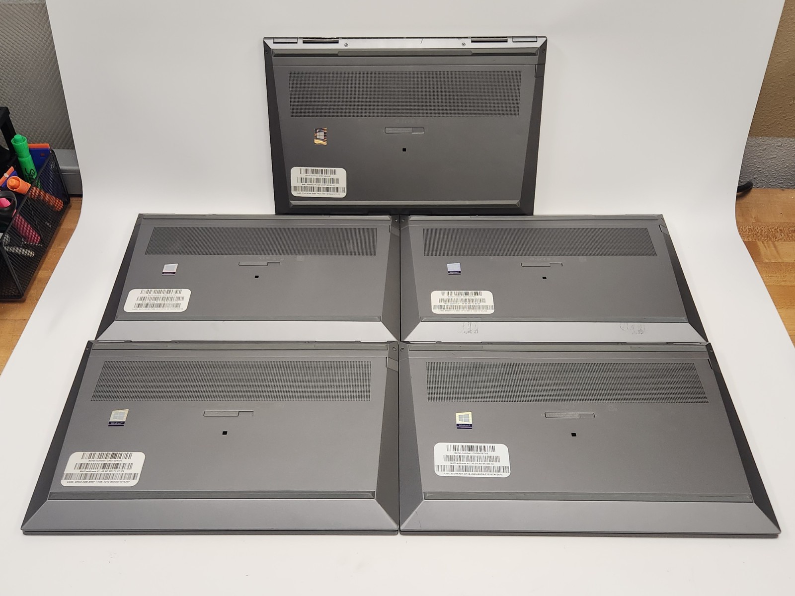 Lot of 5 HP ZBook Fury 15 G7 15.6″ i7-10850H 2.70GHz 8GB 512GB SSD Quadro T2000