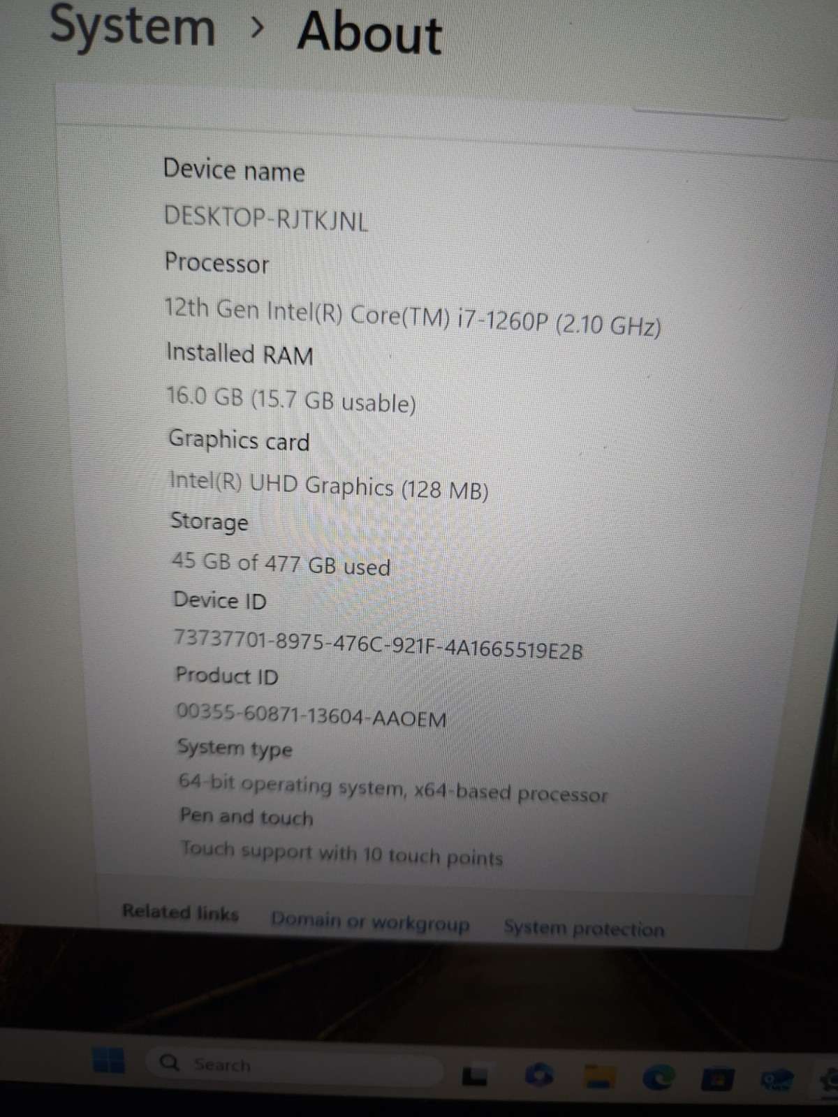 Lenovo ThinkPad T14 i7 16gb Ram 512gb SSD NVMe 1260p Gen3 14″ Touchscreen Win11