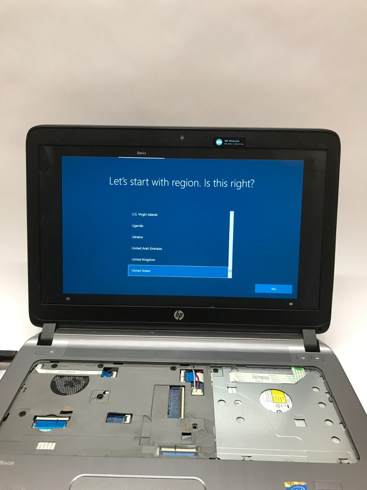 HP ProBook 440 G1 14″ Intel Core i3 4GB RAM 250GB HDD Windows 10 For Parts! – DW