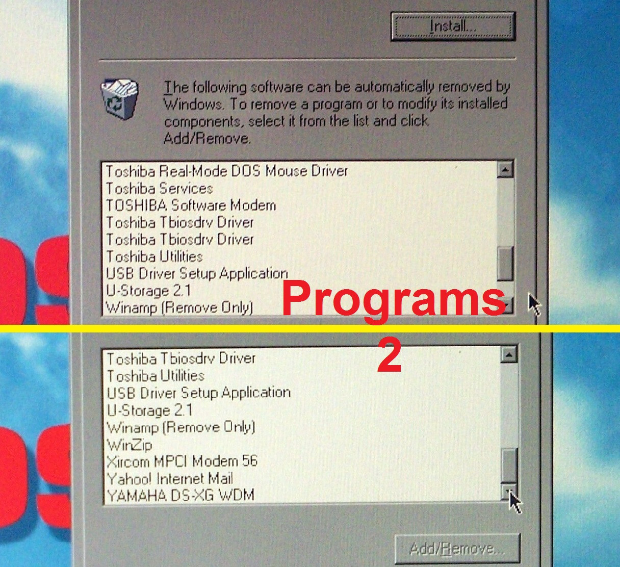 Win 98 Toshiba S-2800 Intel 650 MHz, 96MB, 4GB, Floppy, Parallel, Dos Νο cds ibm