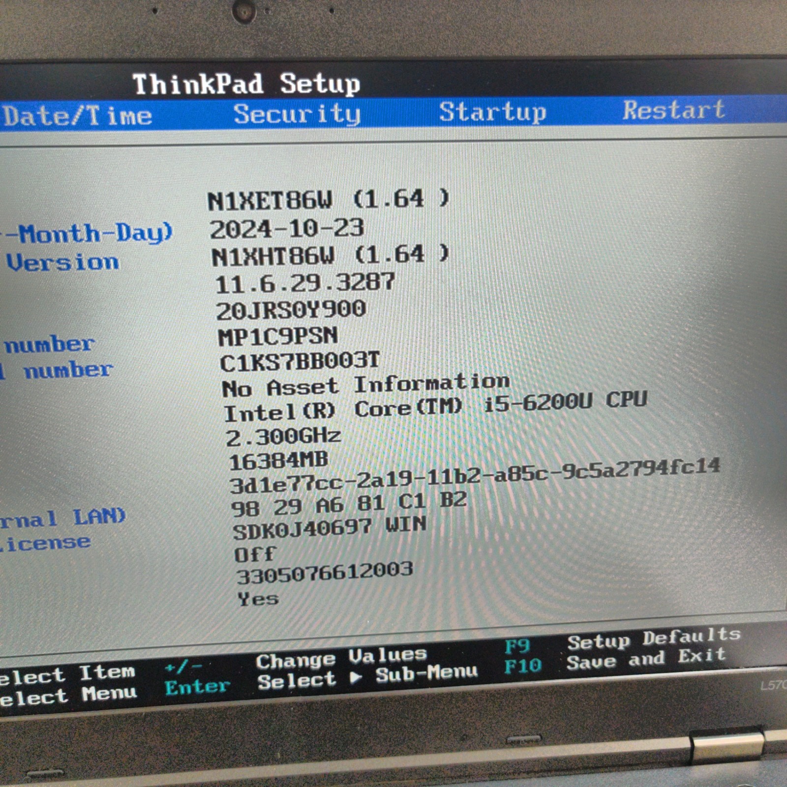 Lenovo Thinkpad L570 Intel Core i5-6200U, RAM 16GB, NO SSD/OS/AC ADAPTER – Used