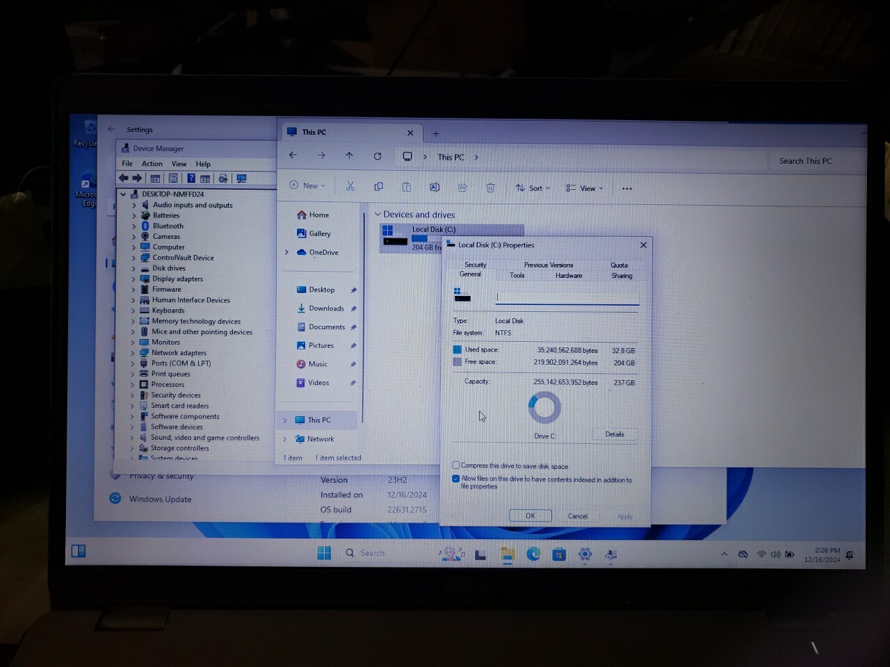 Dell Precision 3550 i5 8GB 256GB HD excellent GOOD Battery