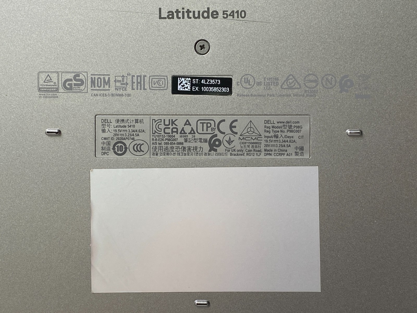 Dell Latitude 5410 14″ Touchscreen i5-10310U 16GB DDR4 500GB SSD Win11H w/AC