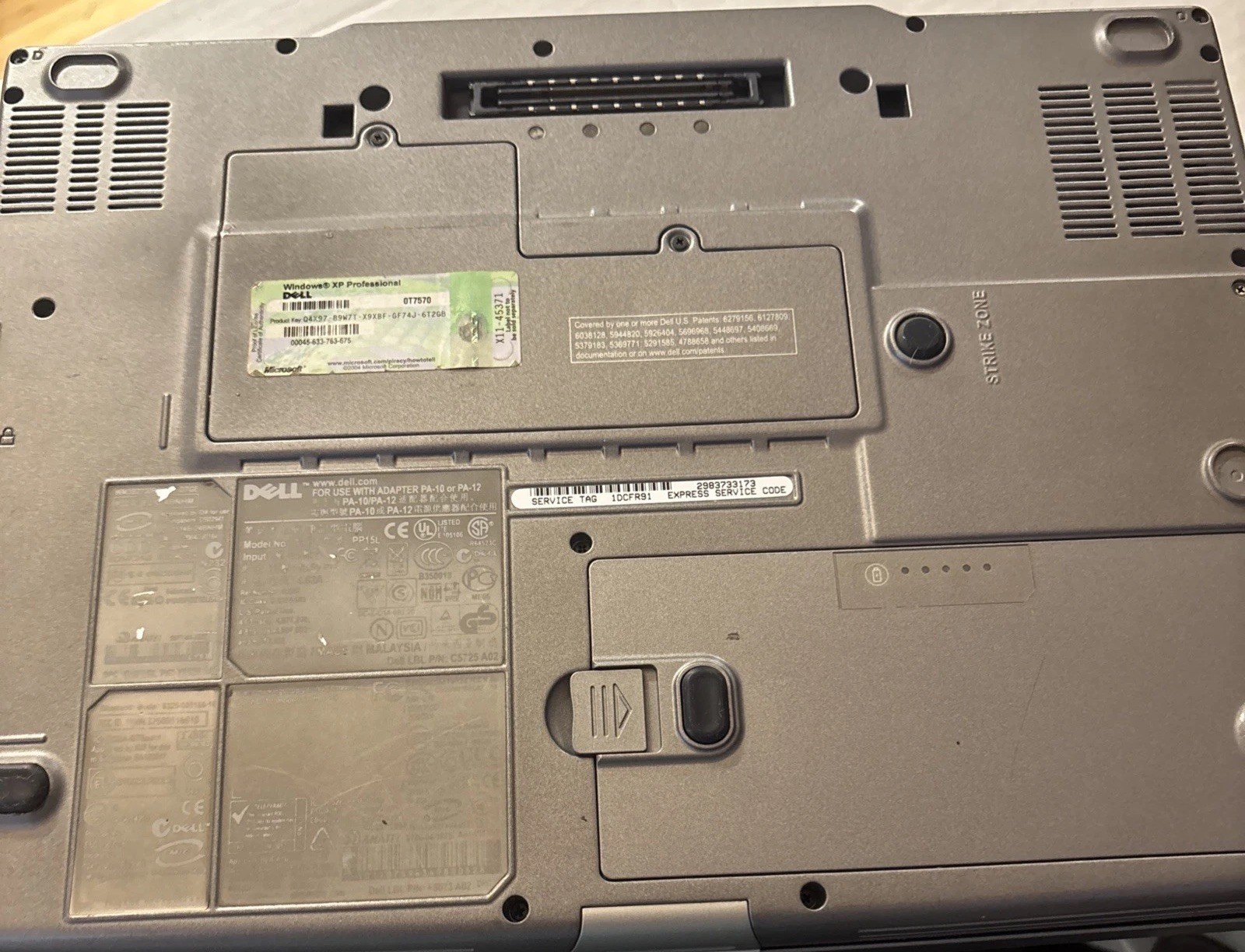 Dell Latitude D810 Laptop With Floppy Disk Module