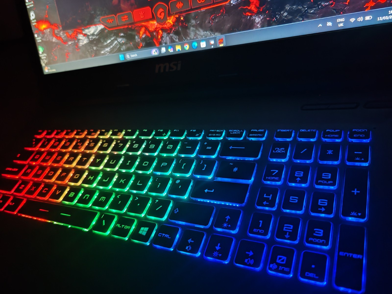 Core i7 Gaming Laptop Msi With 20GB RAM 750GB Storage M.2 SSD And HDD VR Ready