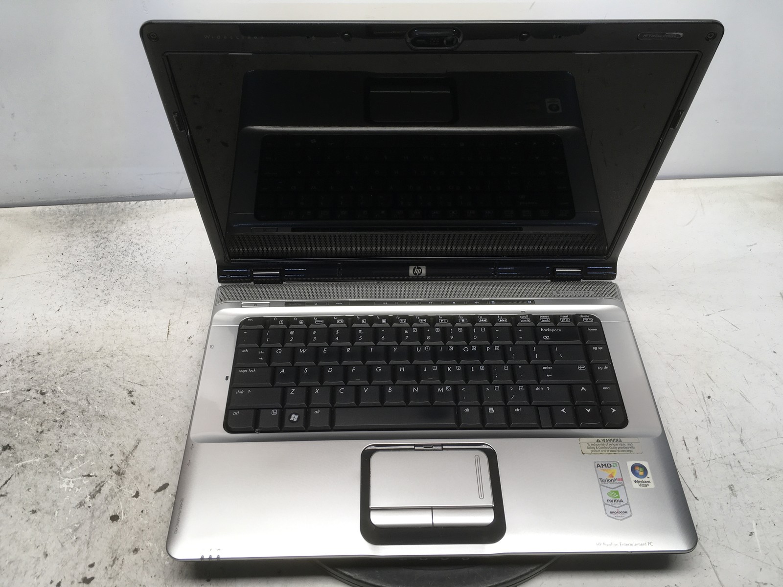 HP Pavilion 6423OM AMD Turion 64 X2 TL-58 1900MHz 2 GB NO HDD No Batt