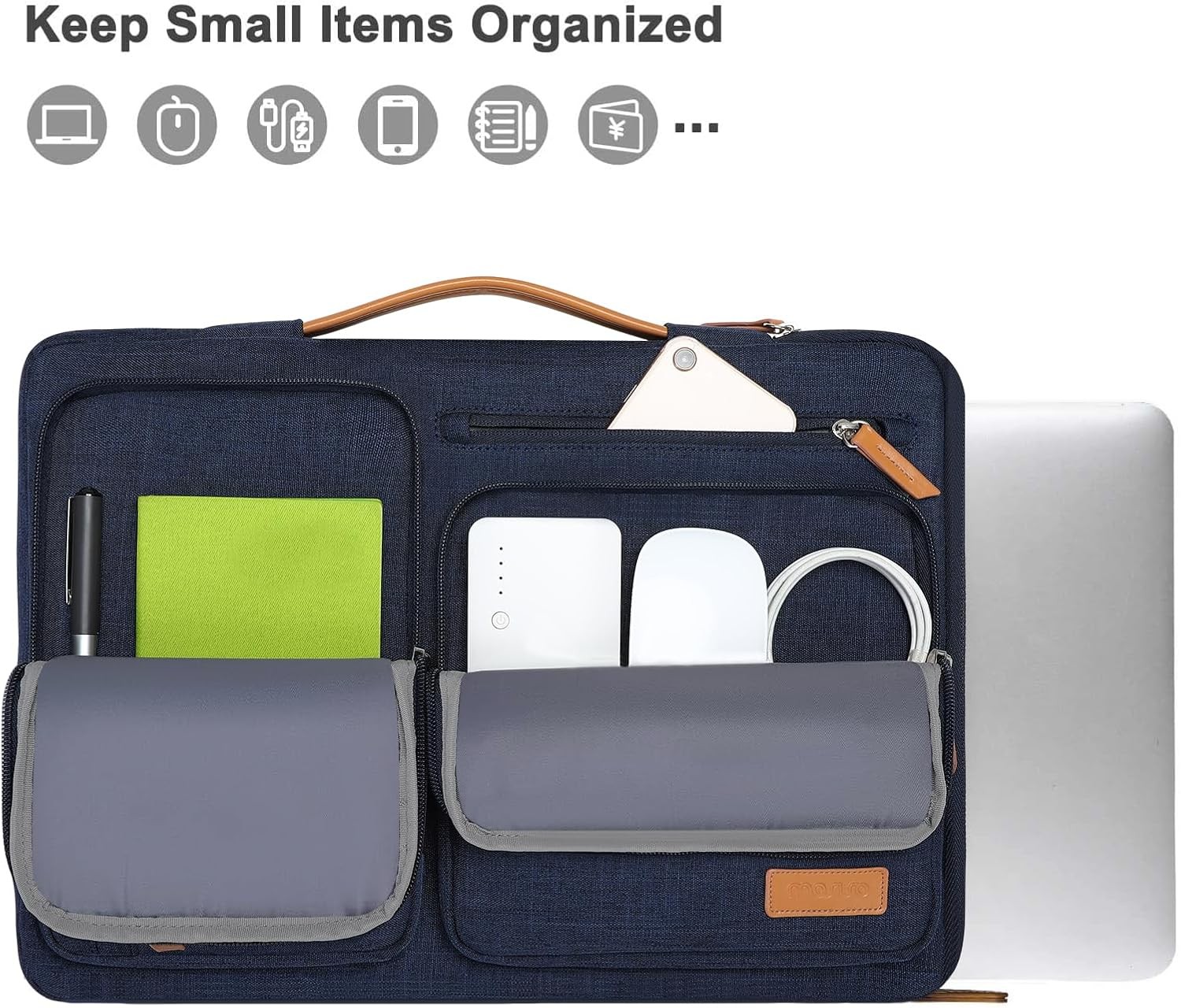 15 inch Laptop Sleeve Compatible with MacBook Air M4 M3 M2 2025 2024 2023, Navy