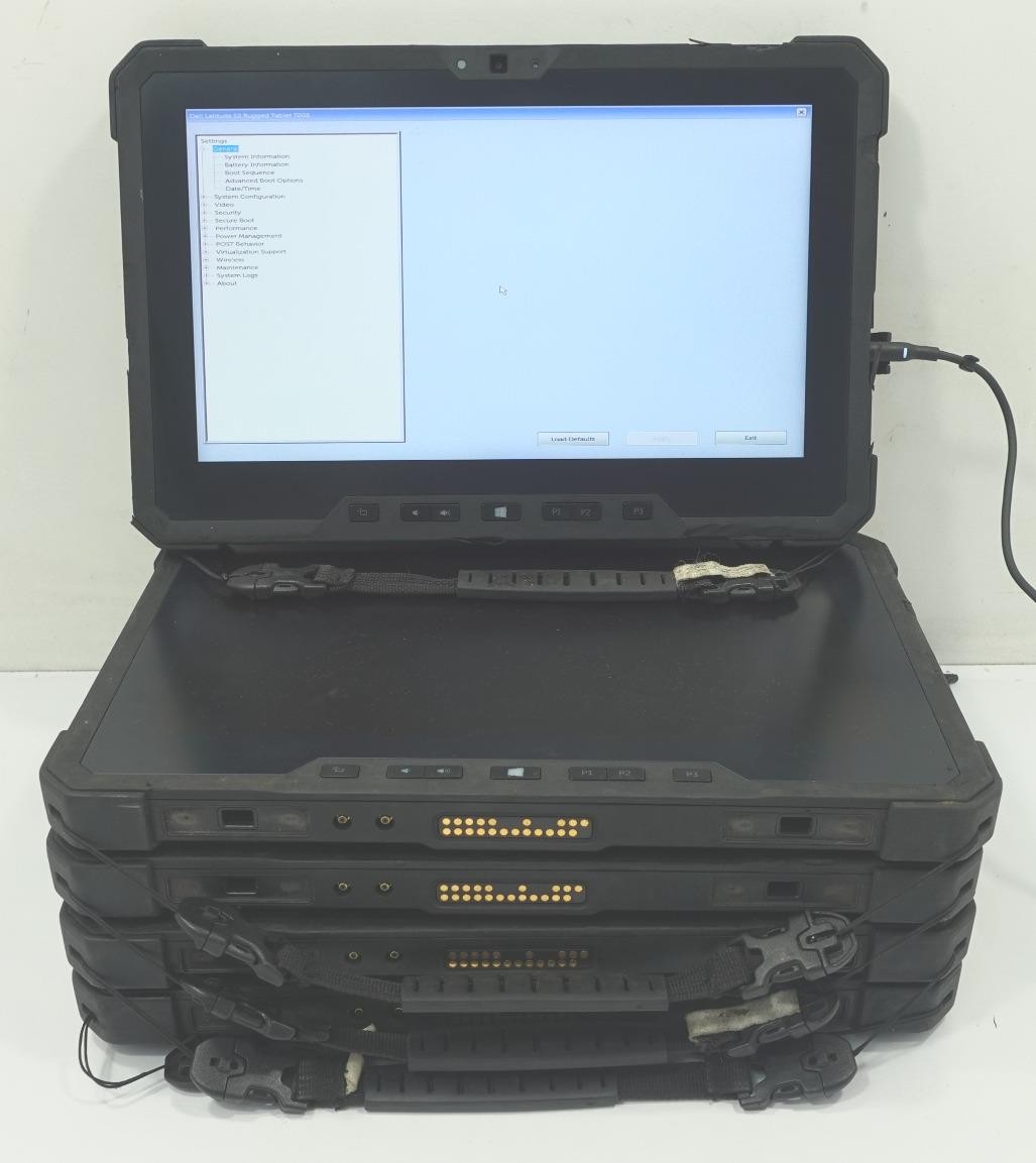 Lot 5 Dell Latitude 12 Rugged Tablet 7202 11.6″ Core M-5Y71 1.20GHz 8GB No SSD