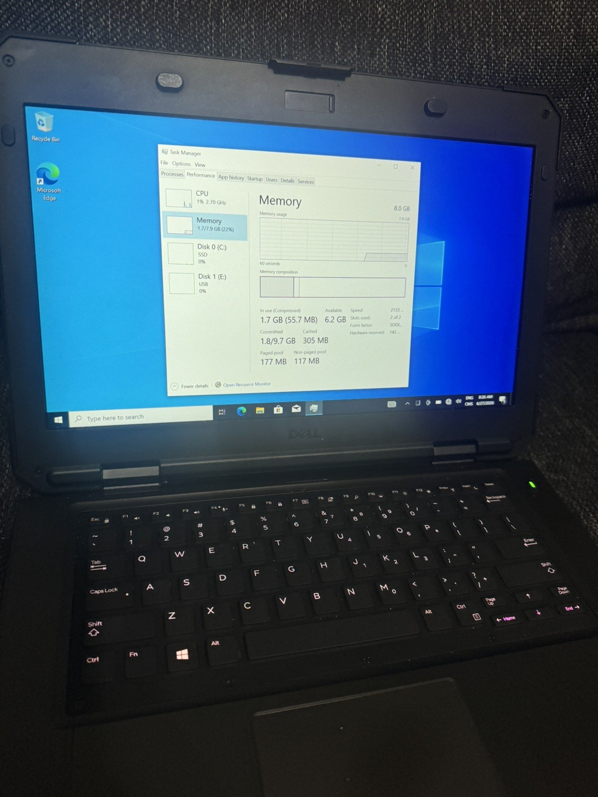 Dell 5420 Rugged – i3-7th Gen, 8 GB, 128 GB
