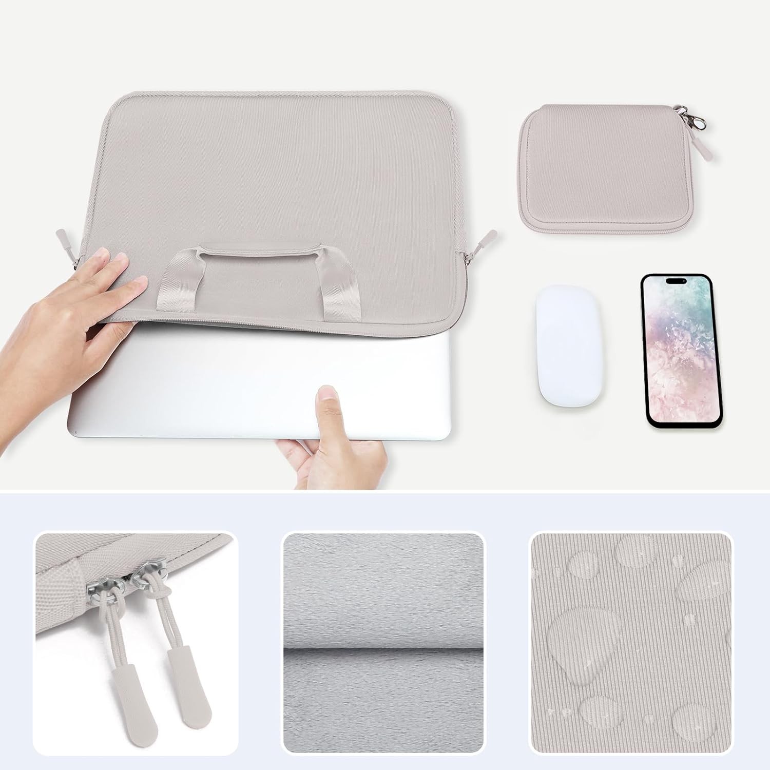 13-13.3 inch Laptop Sleeve Bag for MacBook Air/Pro 13/Pro, Compatible Case