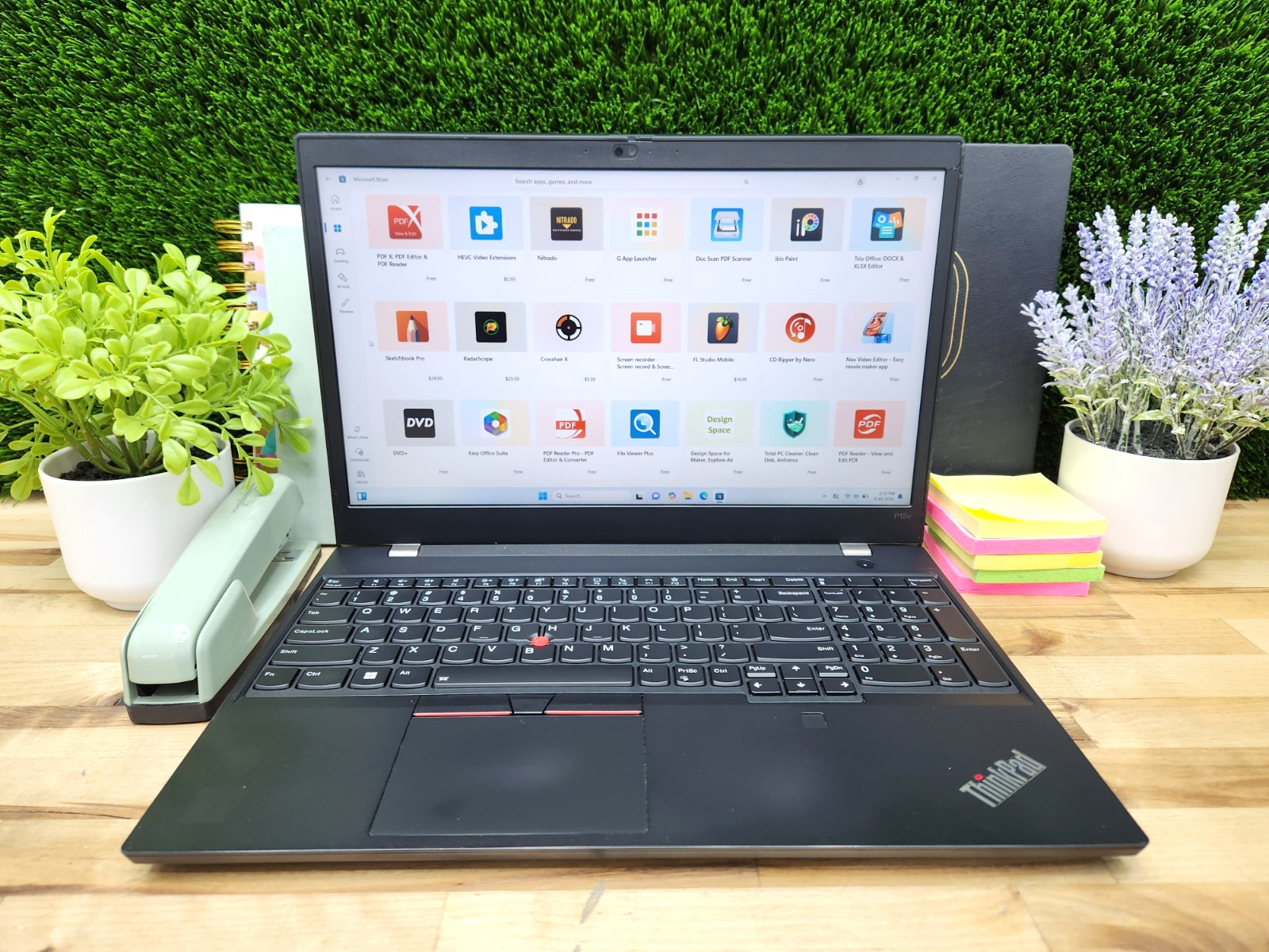 Lenovo ThinkPad P15V Gen 1 15.6″ FHD i7-10875H 2.30GHz 32GB RAM Windows 11 Pro ~