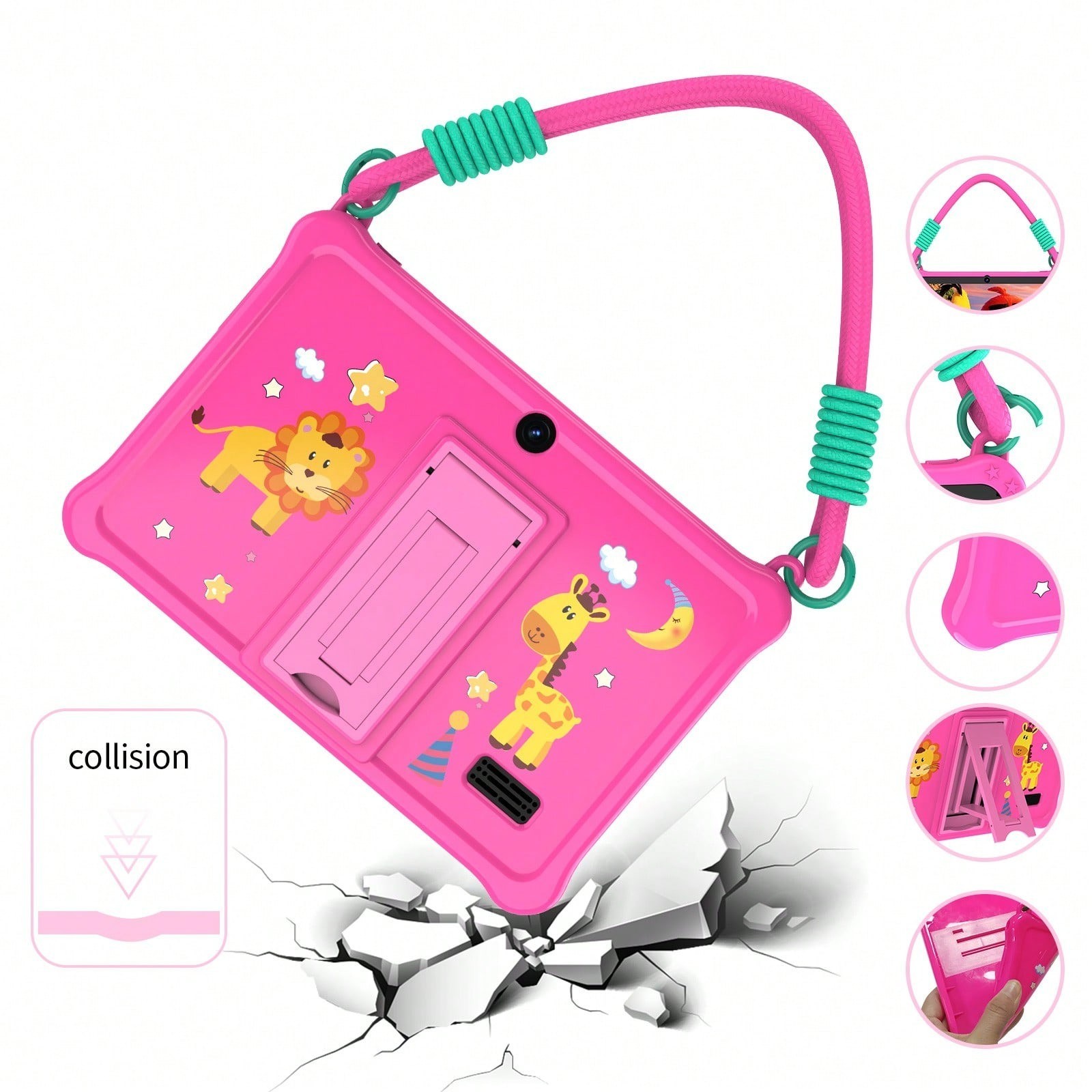 7 Inch Kids Tablet Android 13 2GB RAM 32GB ROM With Parental Control And Case
