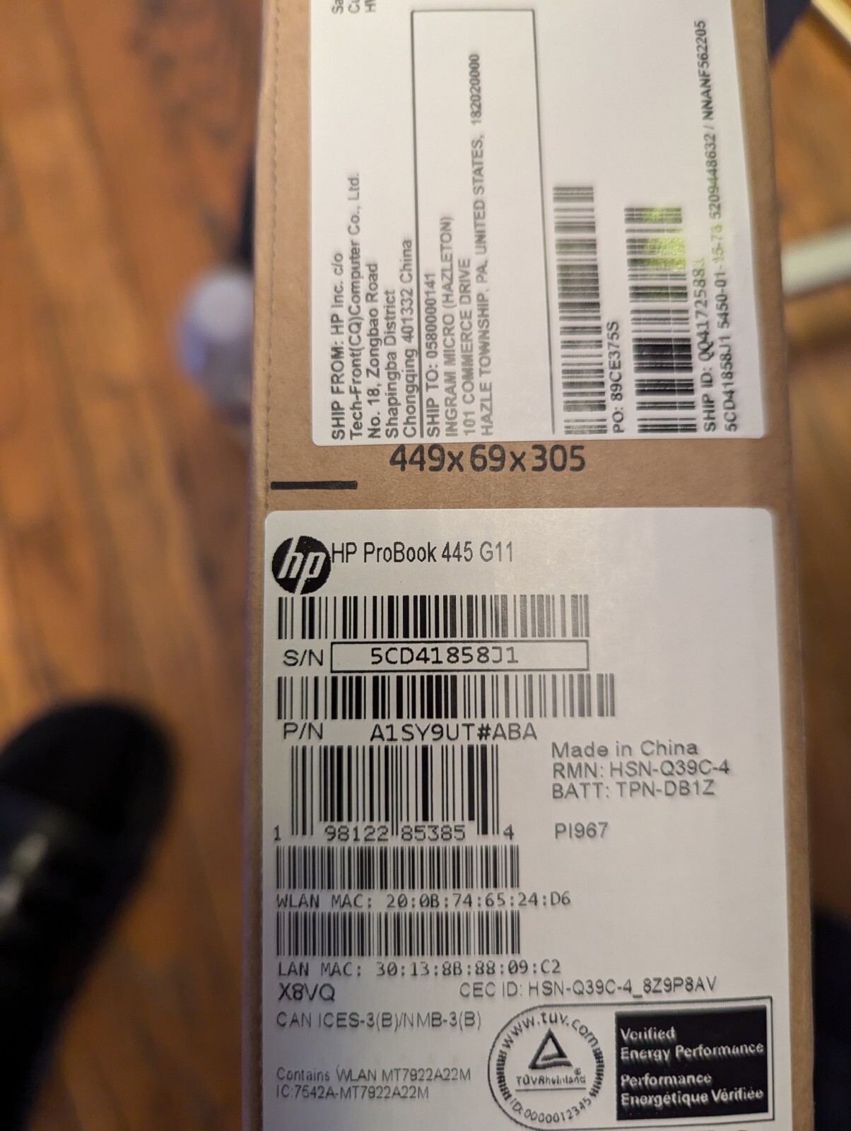 HP ProBook 445 G11 14″ Notebook – WUXGA – AMD Ryzen 5 7535U – 16 GB – 256 GB SSD