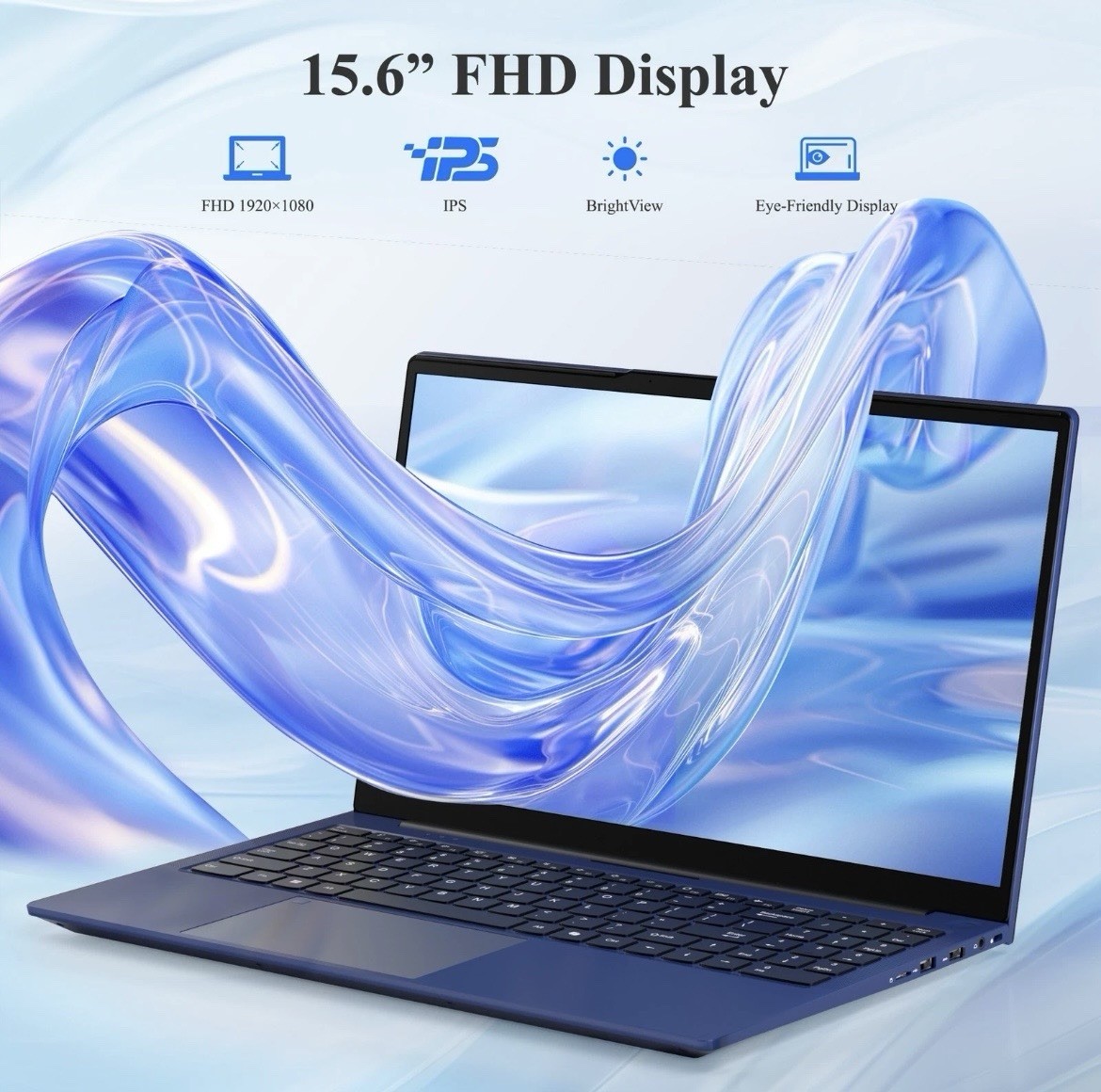 Nimo 15.6″ FHD IPS Laptop Ryzen 5 6600H 8GB 256GB Backlit FP W11 Blue