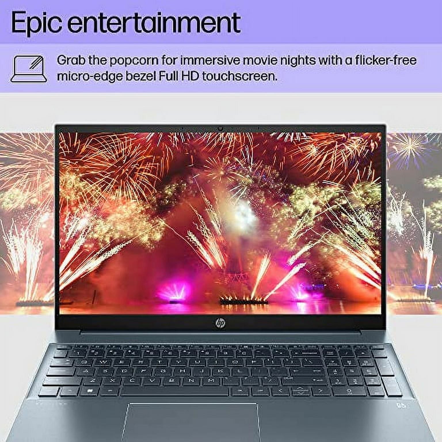 Open Box HP 15.6 inch FHD Touchscreen Laptop Intel i7-1355U + GeForce MX550 Blue