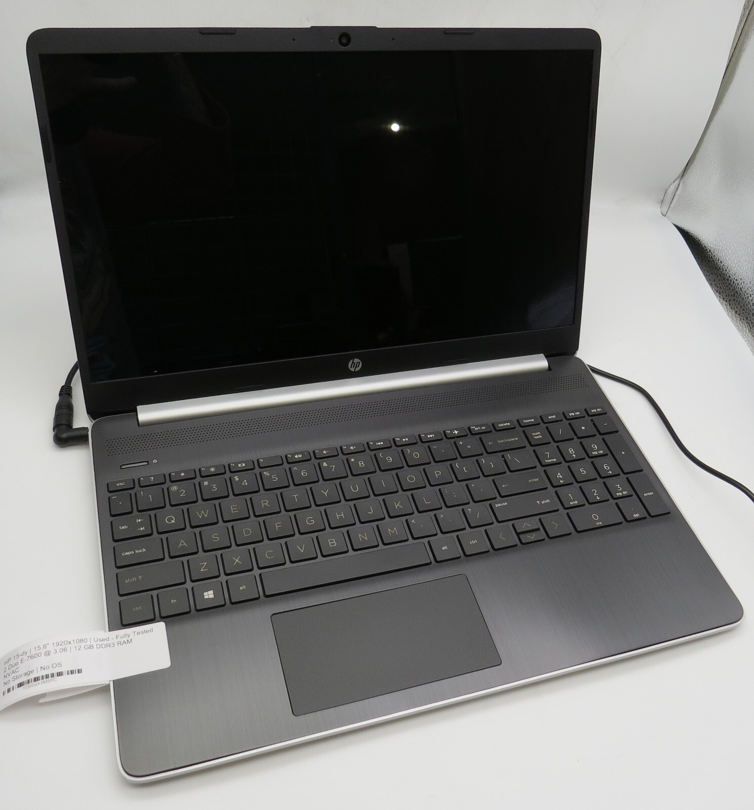 HP 15-dy-15.6″ display-2 Duo E-7600@3.06GHz-12GB DDR3 RAM-NO STRG-NO OS *READ*
