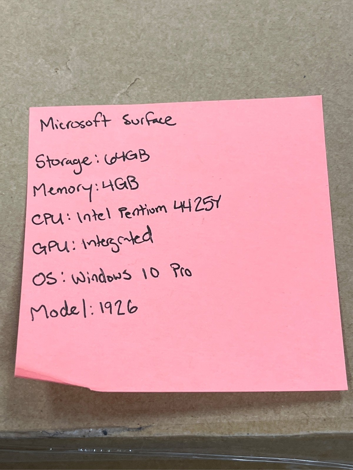 Microsoft Surface Go 2 – 10.5″ Touch-Screen – Intel Pentium – 4GB Memory – 64GB