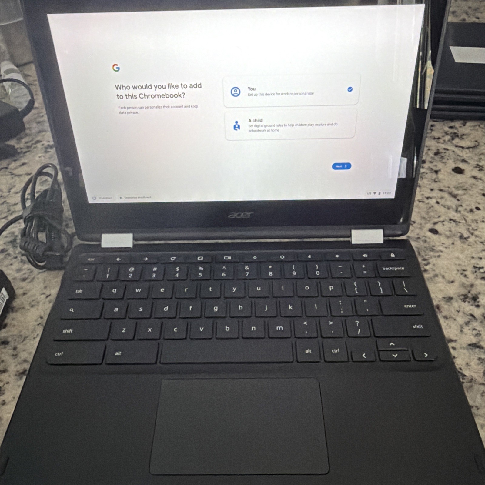 Acer Chromebook 2 In 1 Laptop- Tablet. Touchscreen. Latest Upgrades C738T