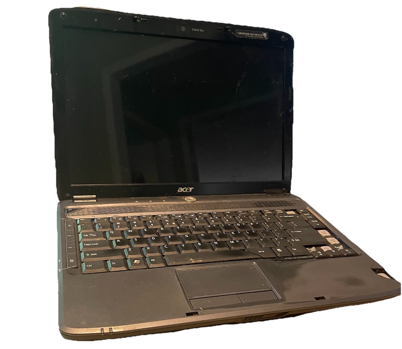 Acer Aspire 4730Z Laptop, Untested No Charger, No Hard Drive For Parts or Repair