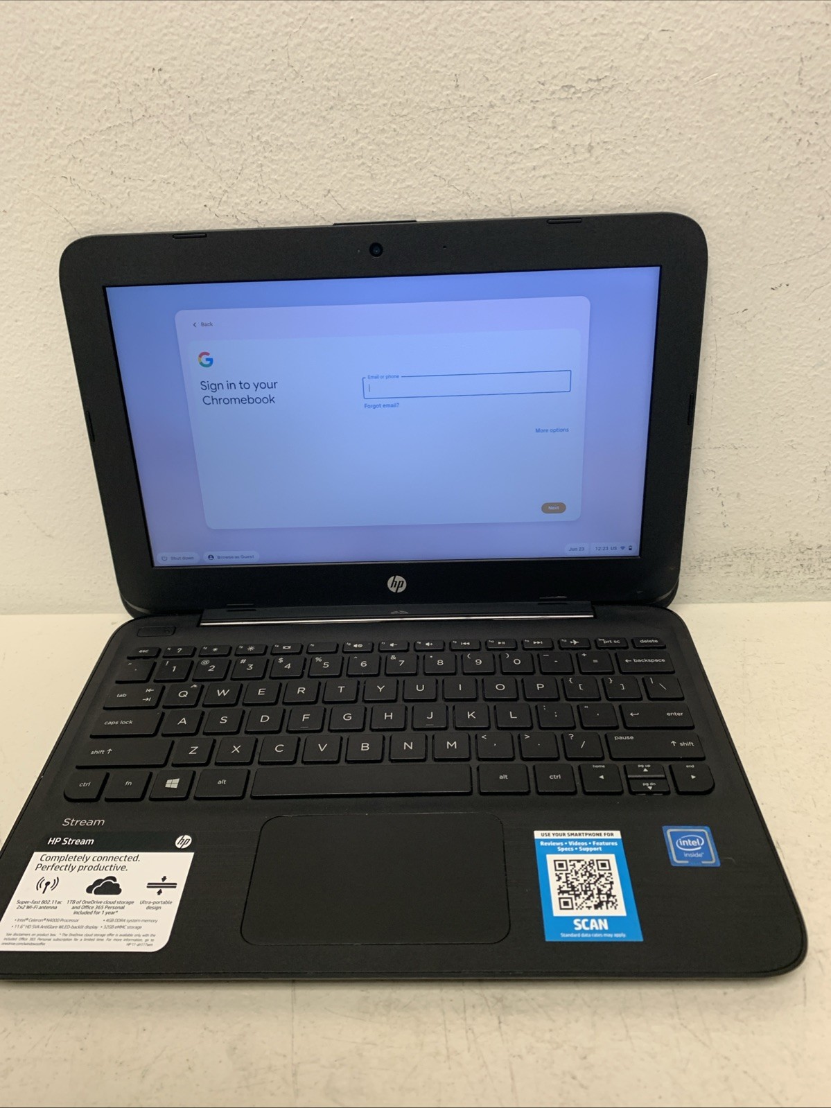 HP Stream 11 Pro Laptop Intel Celeron N4000 4GB RAM 32 GB SSD Cromeois Flex