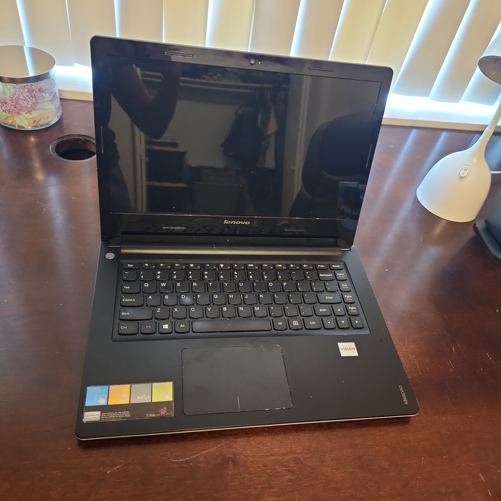 Lenovo Ideapad S405 Laptop. Parts/Repair. No Battery Or Power Cord.