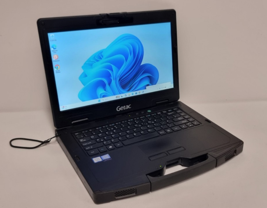 GETAC S410 G2 RUGGED LAPTOP 14″ TOUCH i5-6200U 16GB HDMI GPS Rs232 2 X BATTERIES