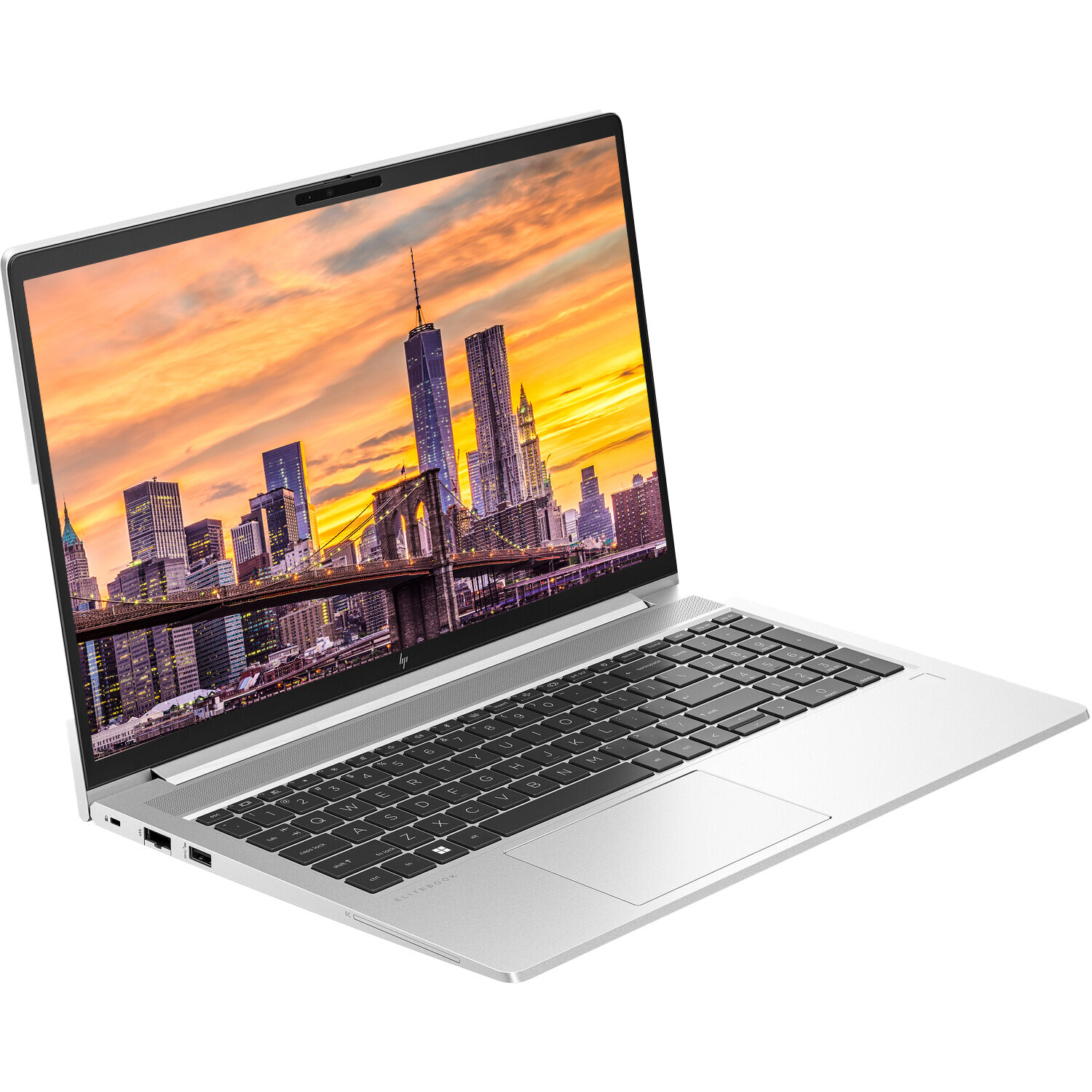 HP EliteBook 645 G10 14″ Ryzen 7, Notebook with 2 x EliteDisplay E27 27″ Monitor