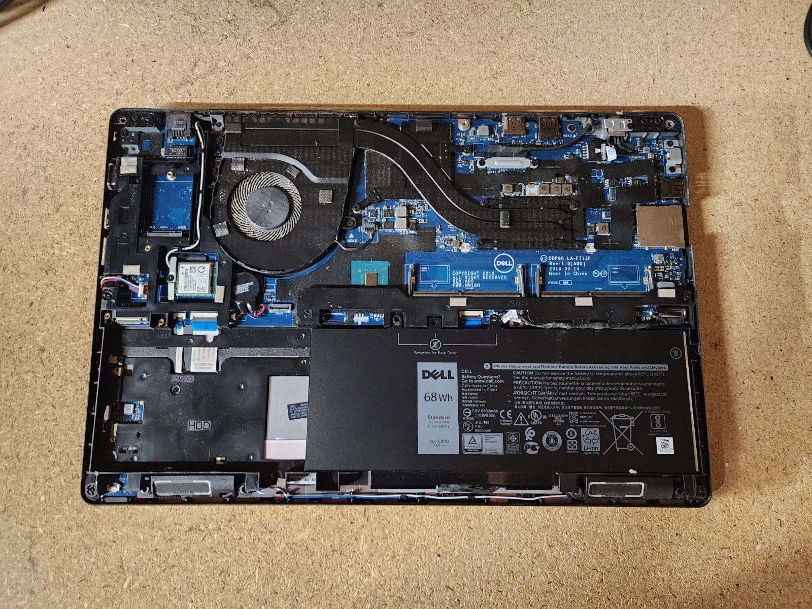 Dell Precision 3530 i5-8400H 2.5GHz No RAM/HDD/OS Quadro P600 GPU #3