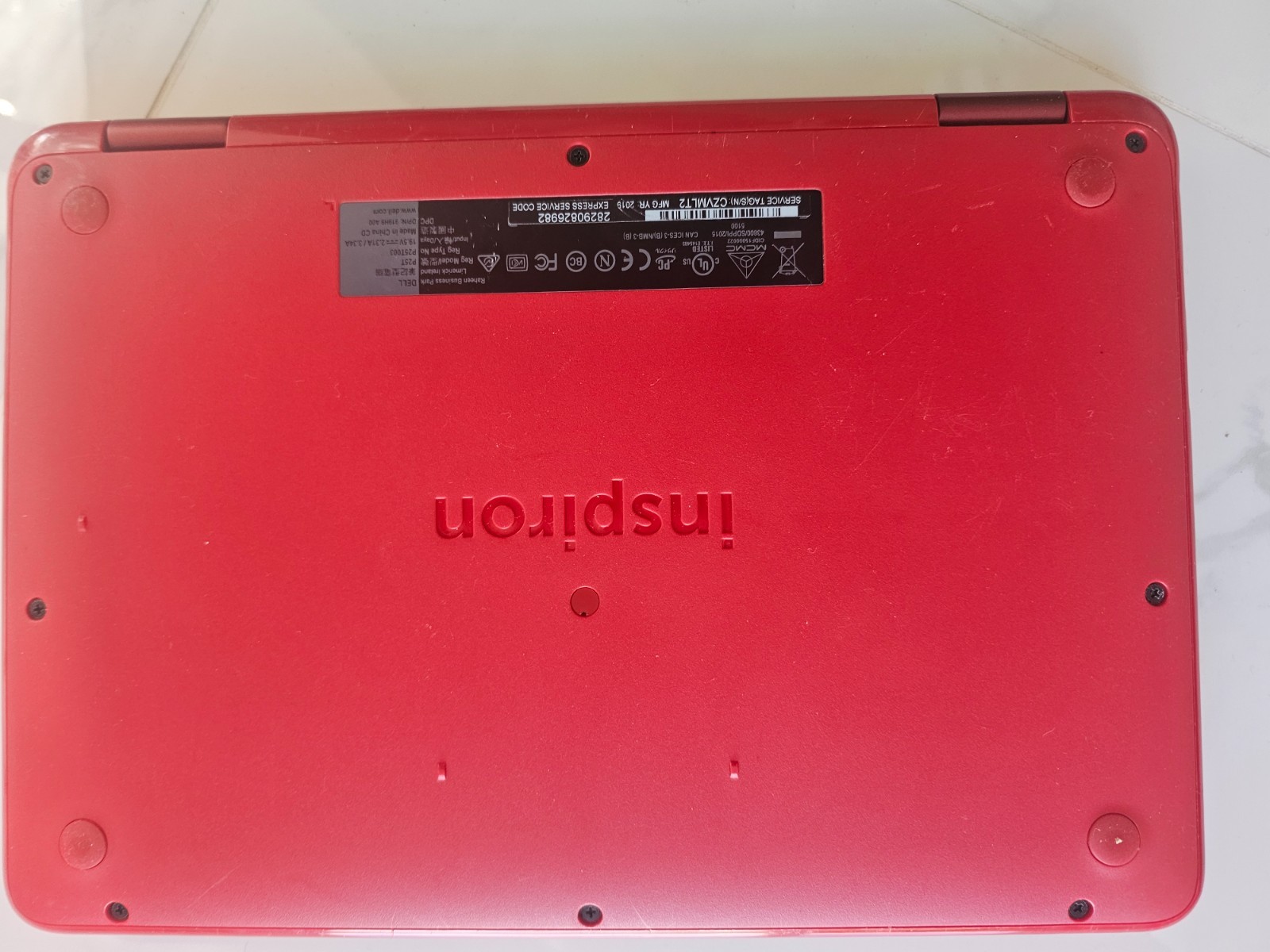 Dell Inspiron 11.9″ red laptop 2-in-1 convertible to tablet